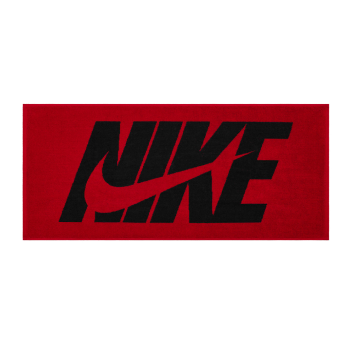 Nike Jacquard Graphic Medium Red Black Hand Towel