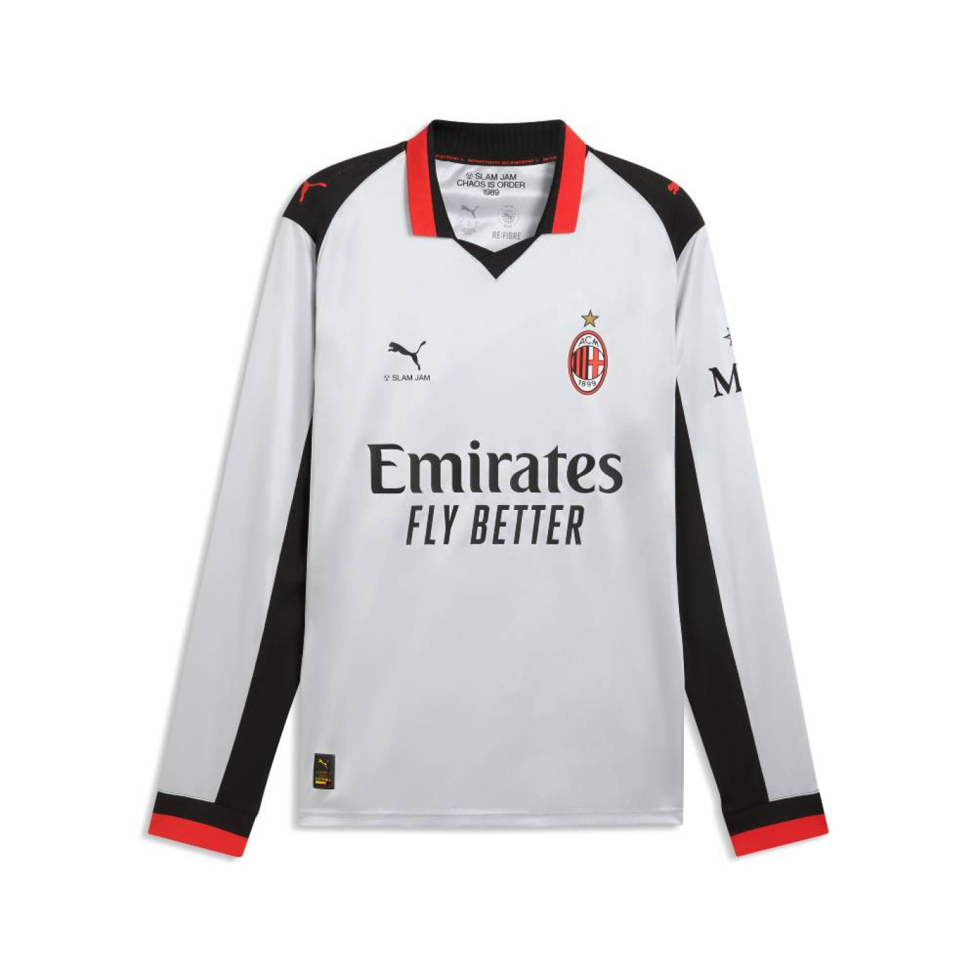 PUMA AC Milan X Slam Jam 4th Long Sleeve Shirt 2025-2026 Silver