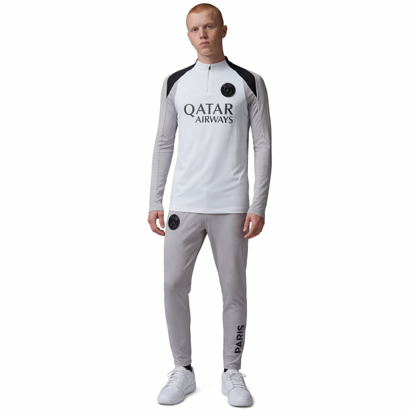 Nike Paris Saint-Germain x Jordan Strike Trainingspak 1/4-Zip 2025-2026 Wit Grijs Zwart