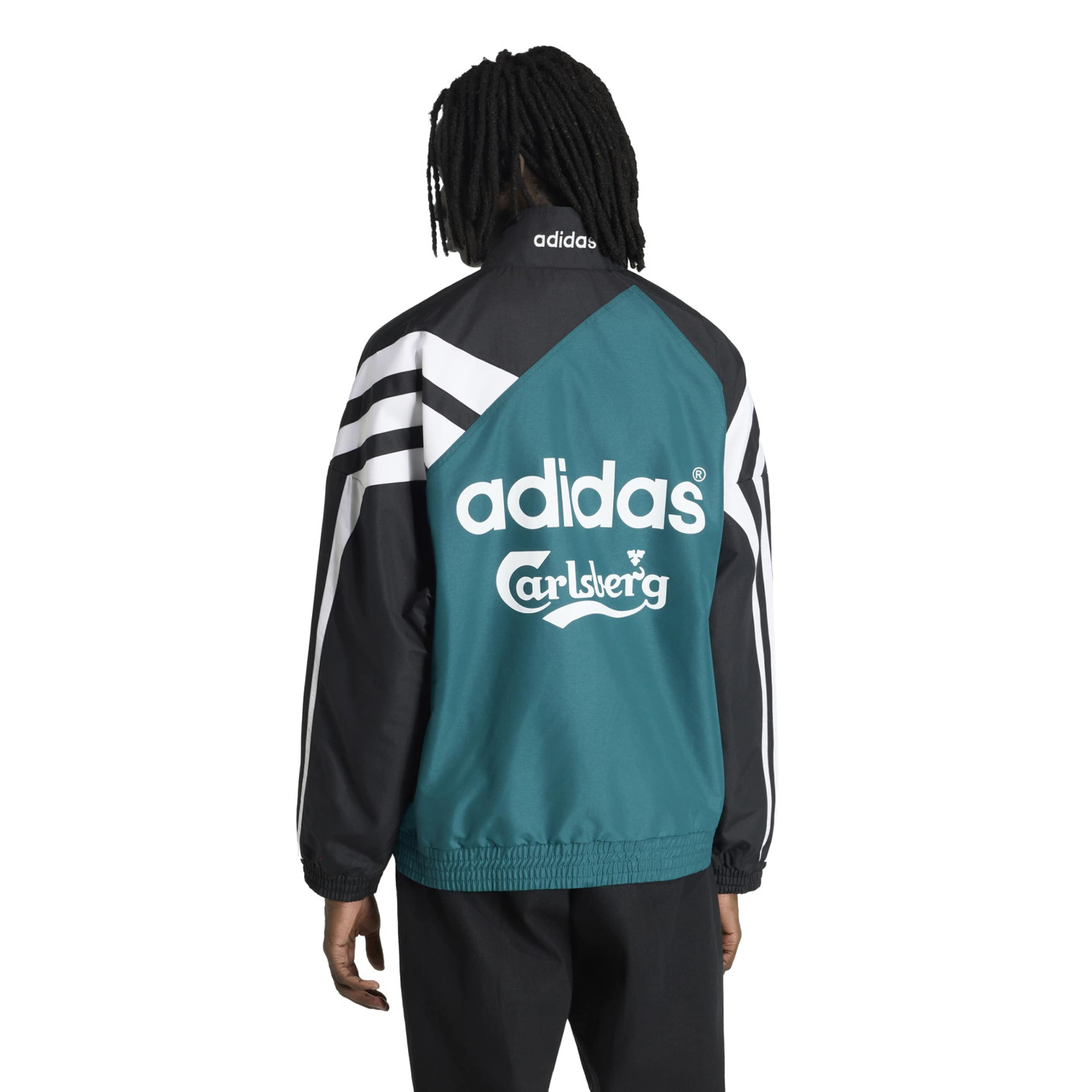adidas Liverpool Training Jacket 1995-1996 Black Green White