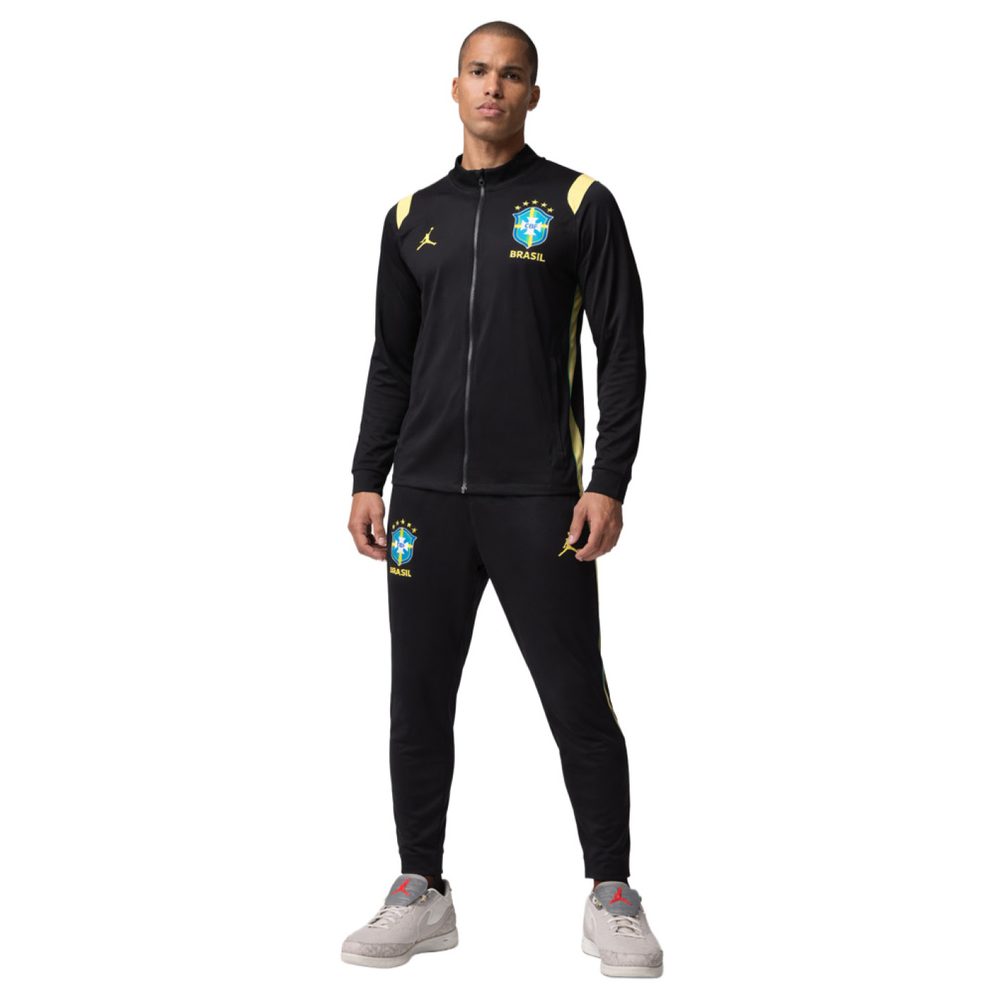 Nike Brazilië x Jordan Academy Pro Trainingspak 2026-2028 Zwart Geel Mintgroen