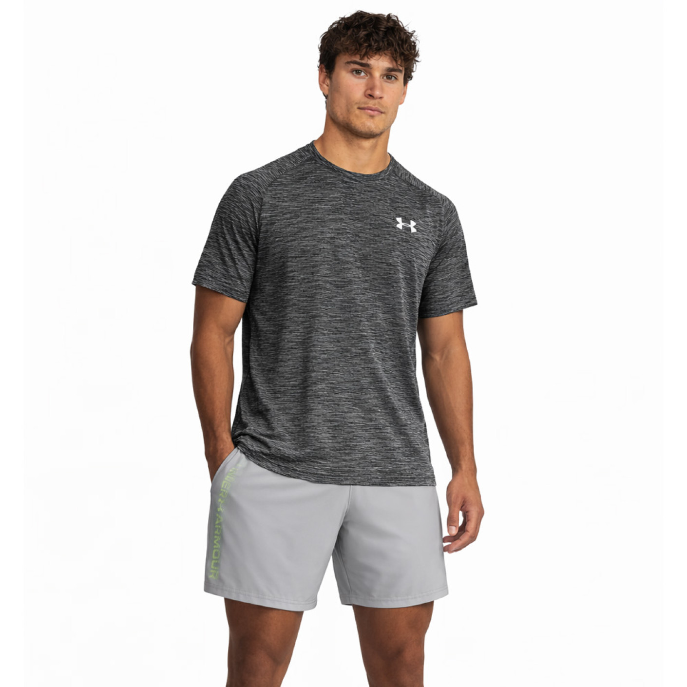 Under Armour Tech Textured Training Set Dark Grey Grey White