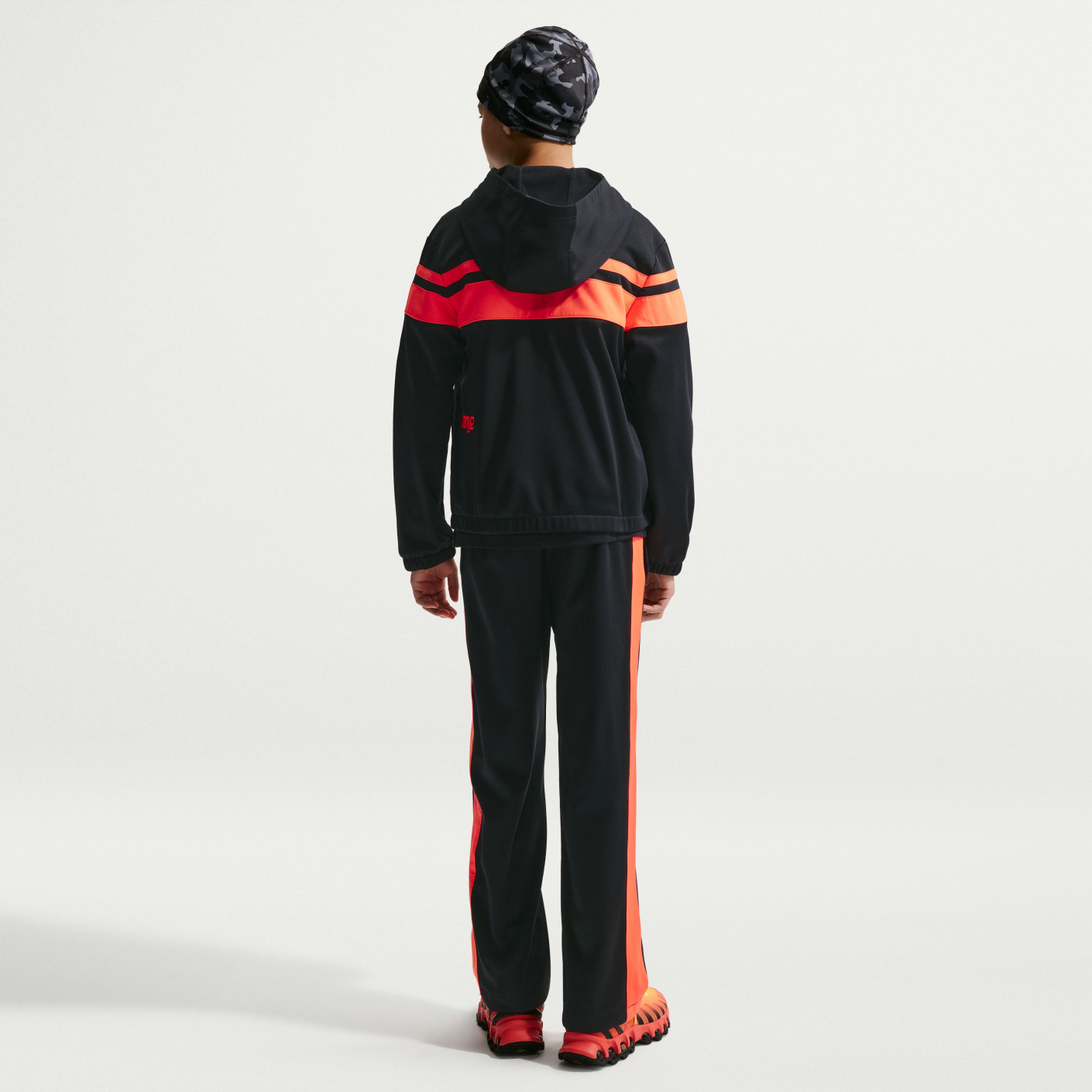 Nike Netherlands Full-Zip Tracksuit 2026-2028 Kids Black Orange