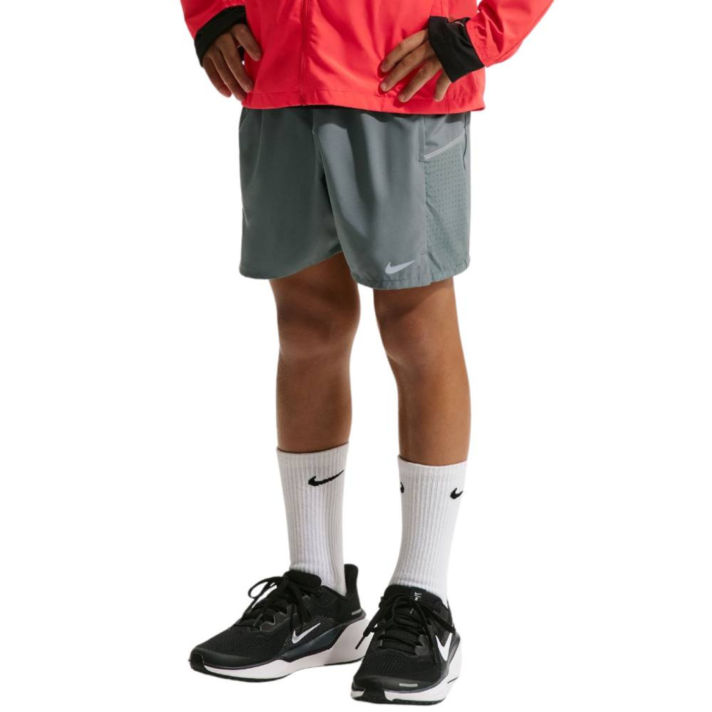 Nike Miler Training Short Kids Dark Grey Silver