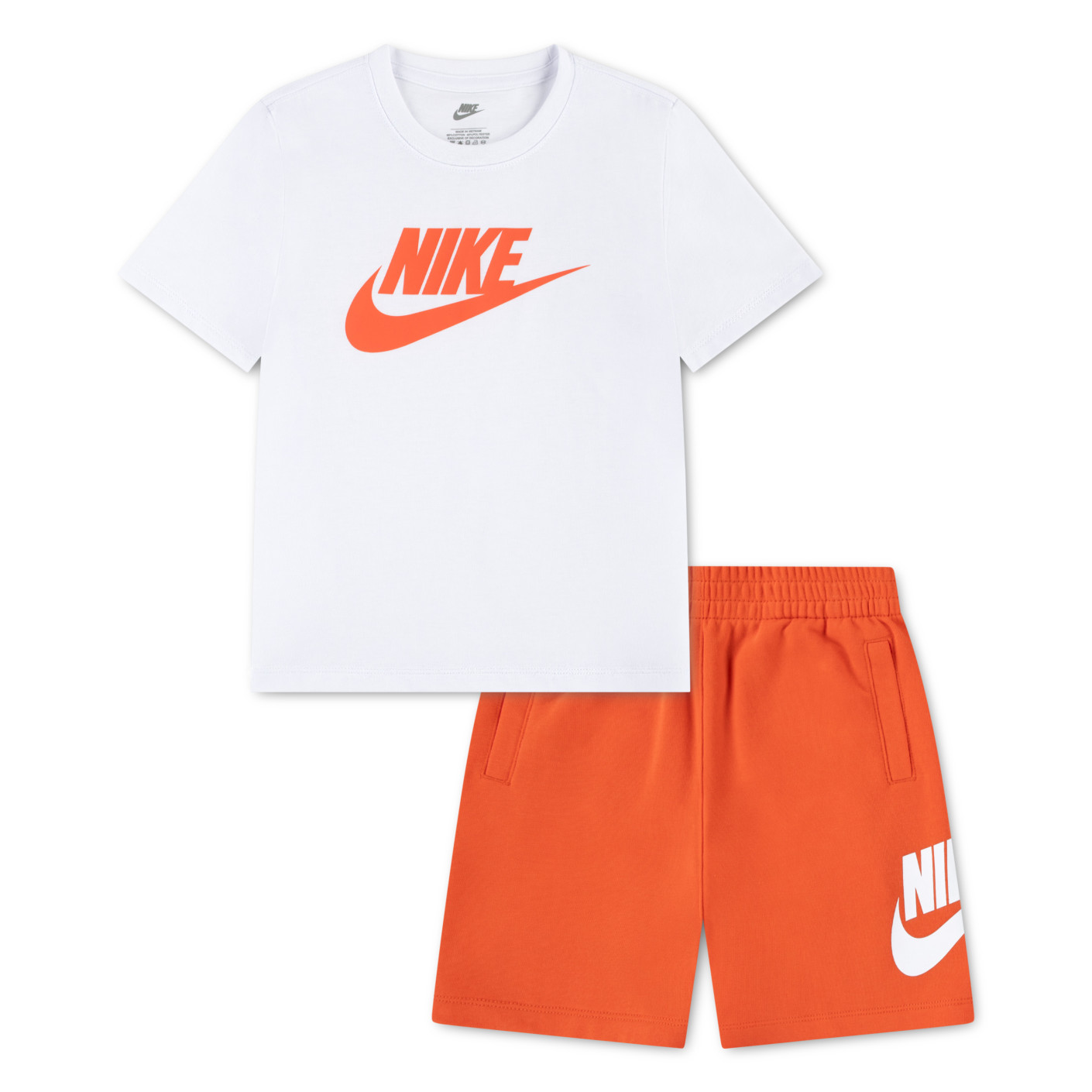 Nike Club Summer Set Preschoolers White Orange
