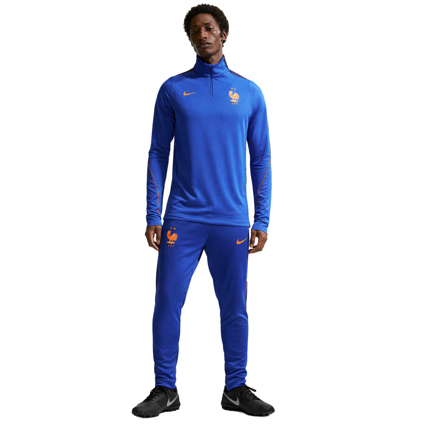 Nike Frankrijk Strike Trainingspak 1/4-Zip 2026-2028 Donkerblauw Brons