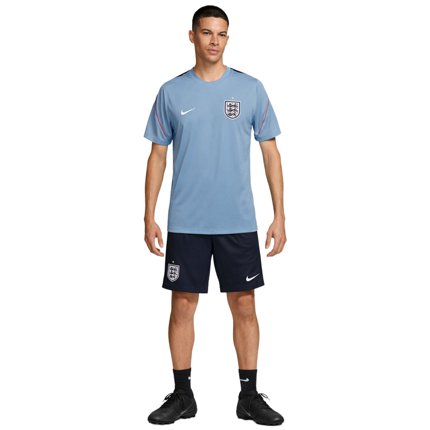 Nike Engeland Strike Trainingsset 2026-2028 Donkerblauw Wit Rood