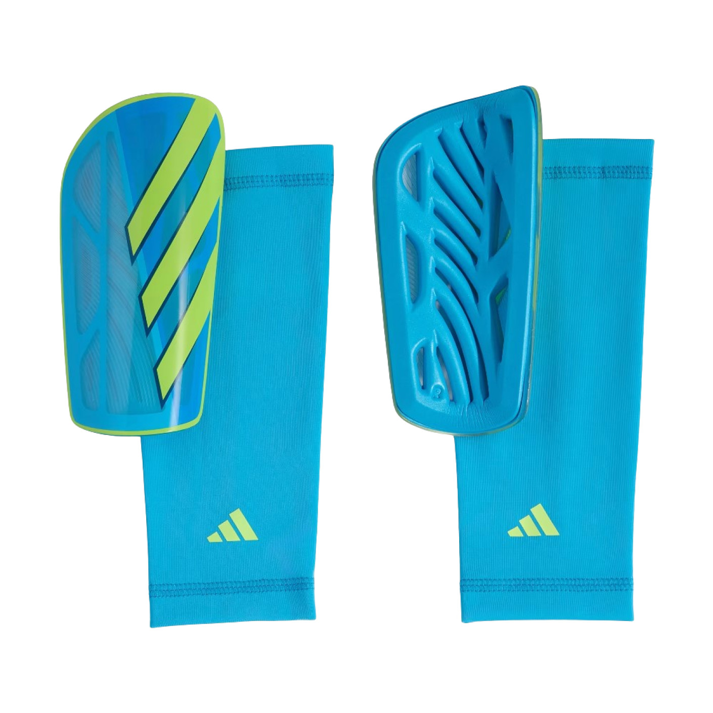 adidas Tiro League Shin Guards Blue Neon Yellow