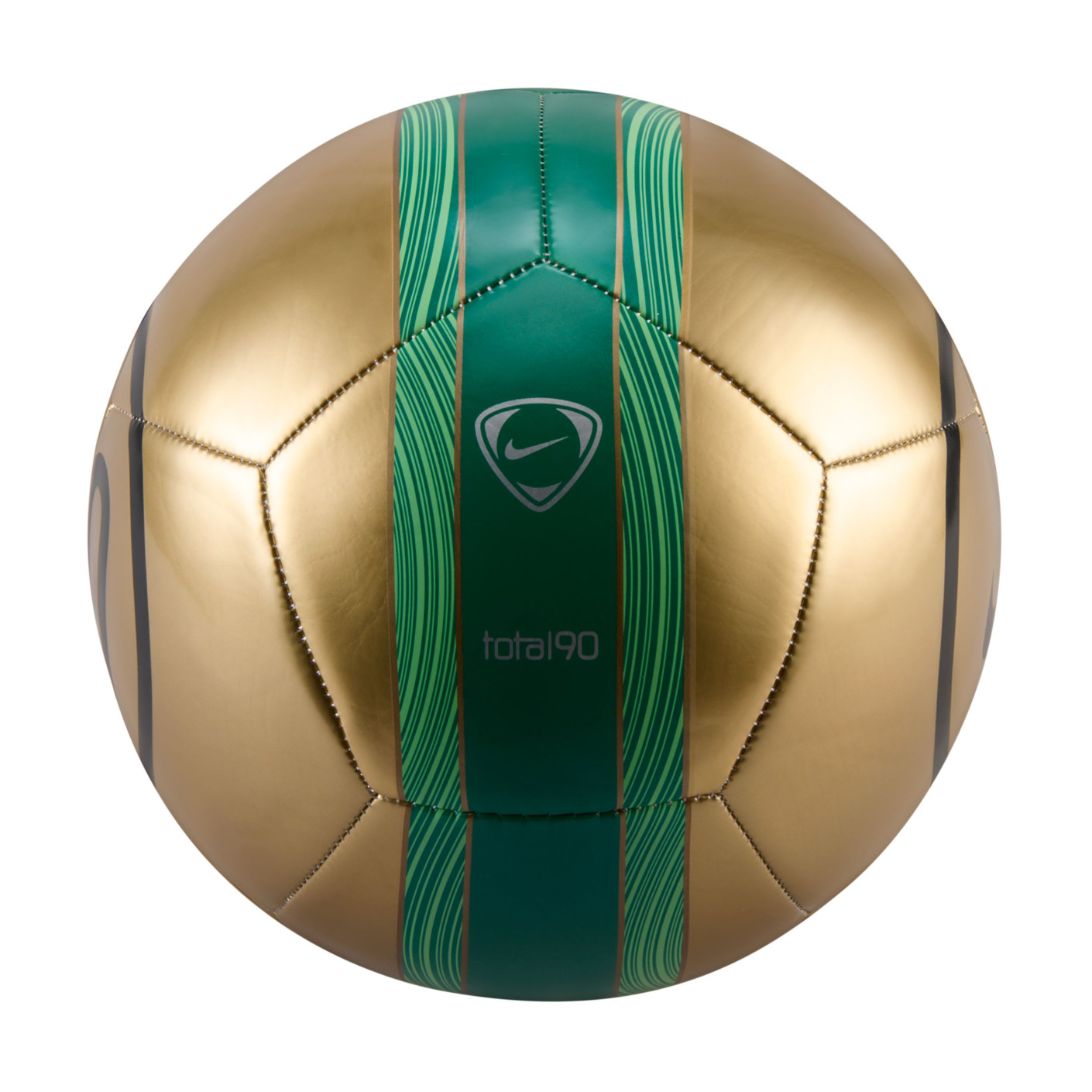 Nike Academy Total 90 Football Metallic Gold Green Black