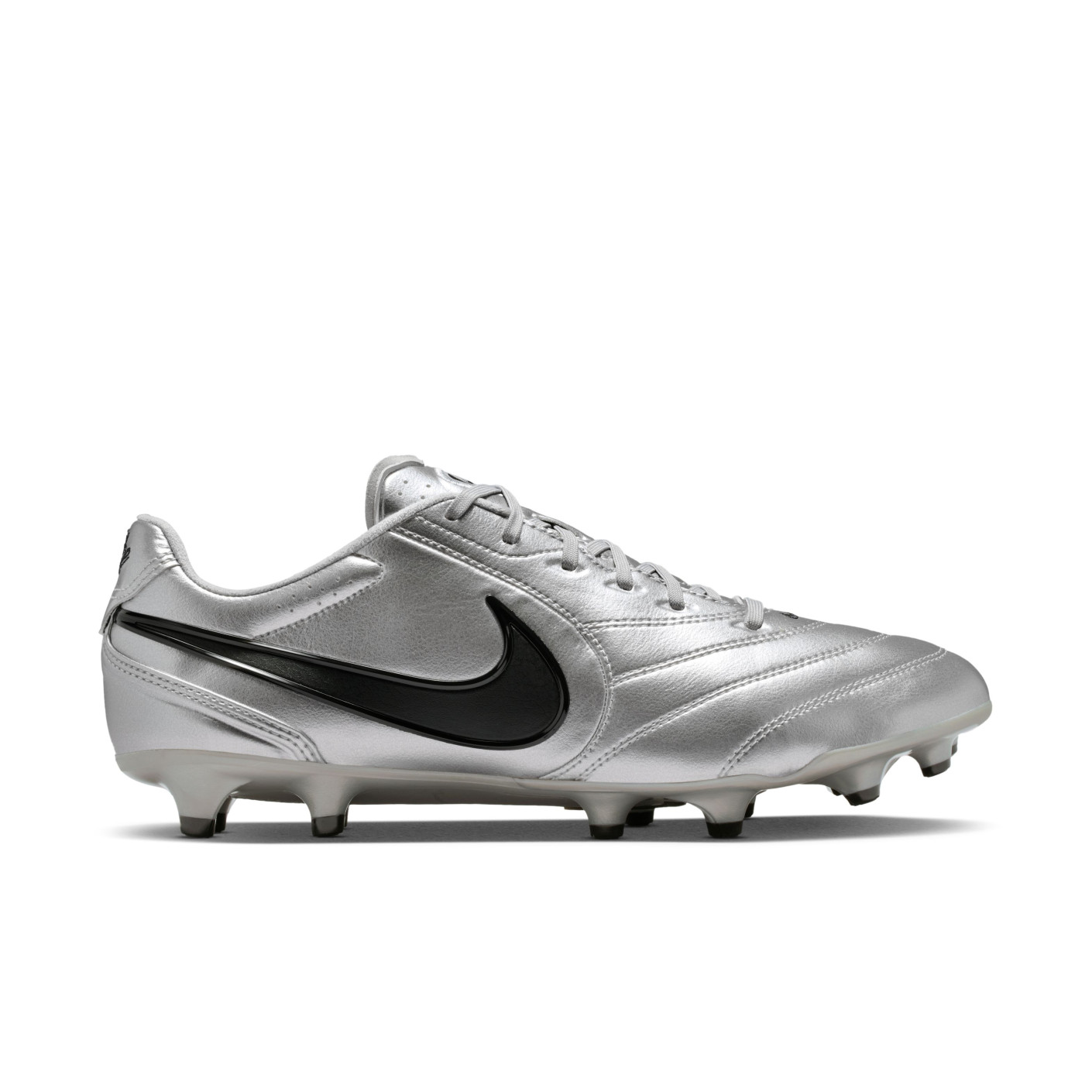 Nike Tiempo Ligera Pro Gras (FG) Metallic Silver Black Football Boots