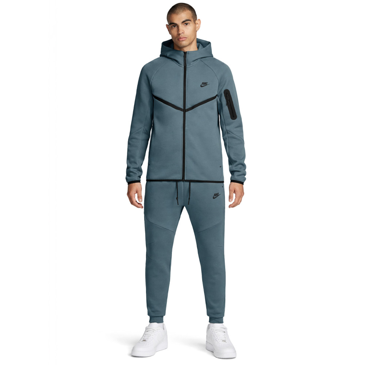Nike Tech Fleece Sportswear Trainingspak Blauwgroen Zwart