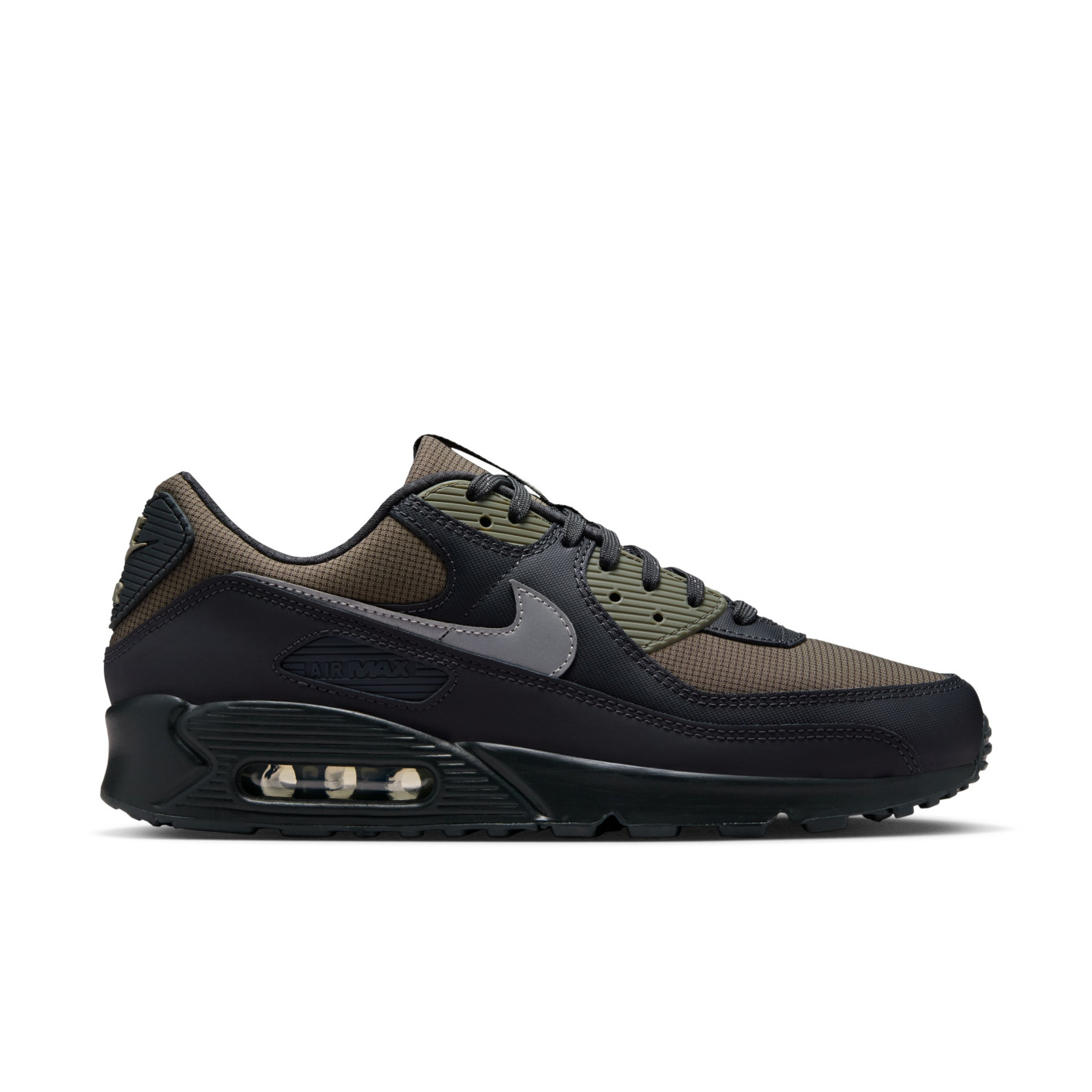 Nike Air Max 90 Sneakers Black Brown Green Dark Grey