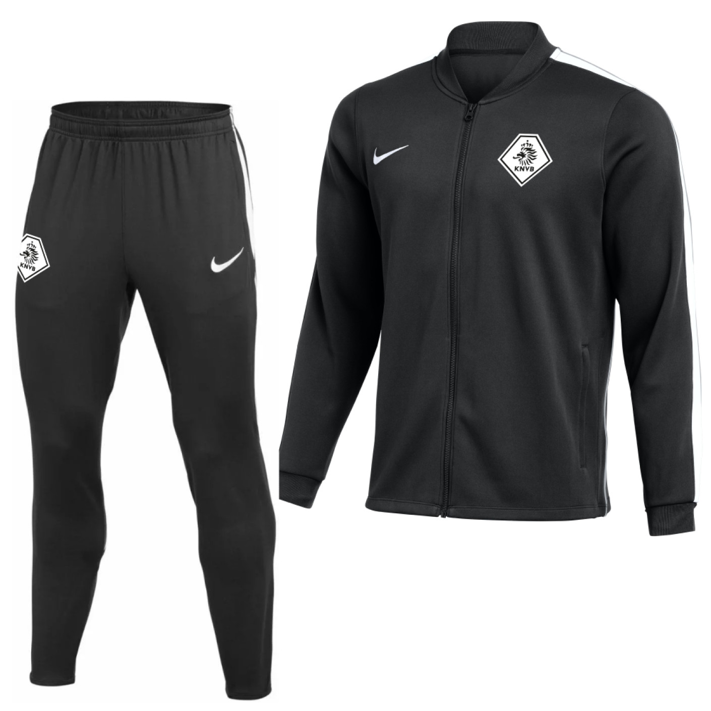 Nike KNVB Scheidsrechters Trainingspak 2026-2028 Zwart Wit