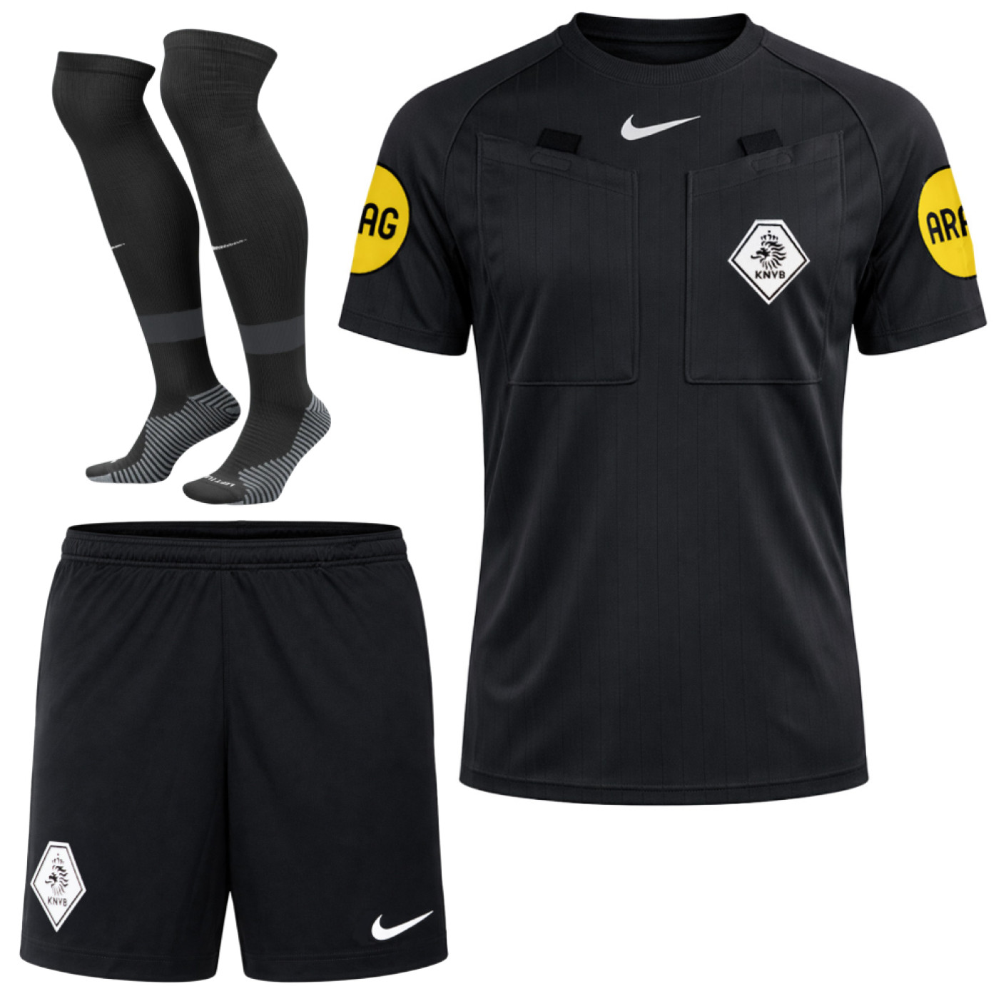 Nike KNVB Scheidsrechterstenue 2026-2028 Zwart Wit