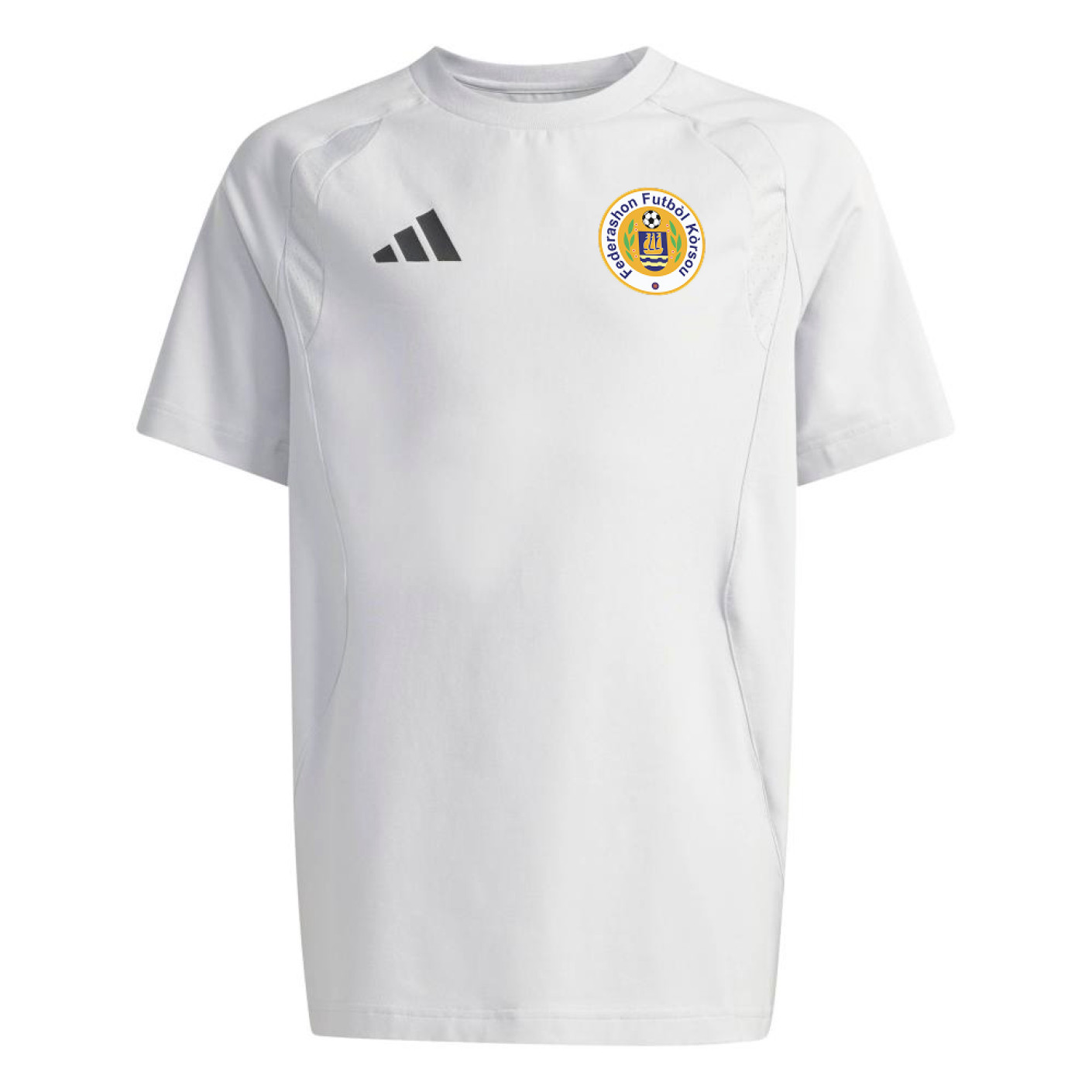 adidas FFK Curaçao Tiro Travel Training Shirt 2026-2028 Kids Grey