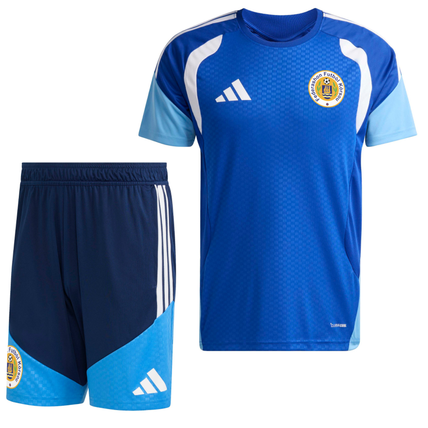 adidas FFK Curacao Trainingsset 2026-2028 Blauw