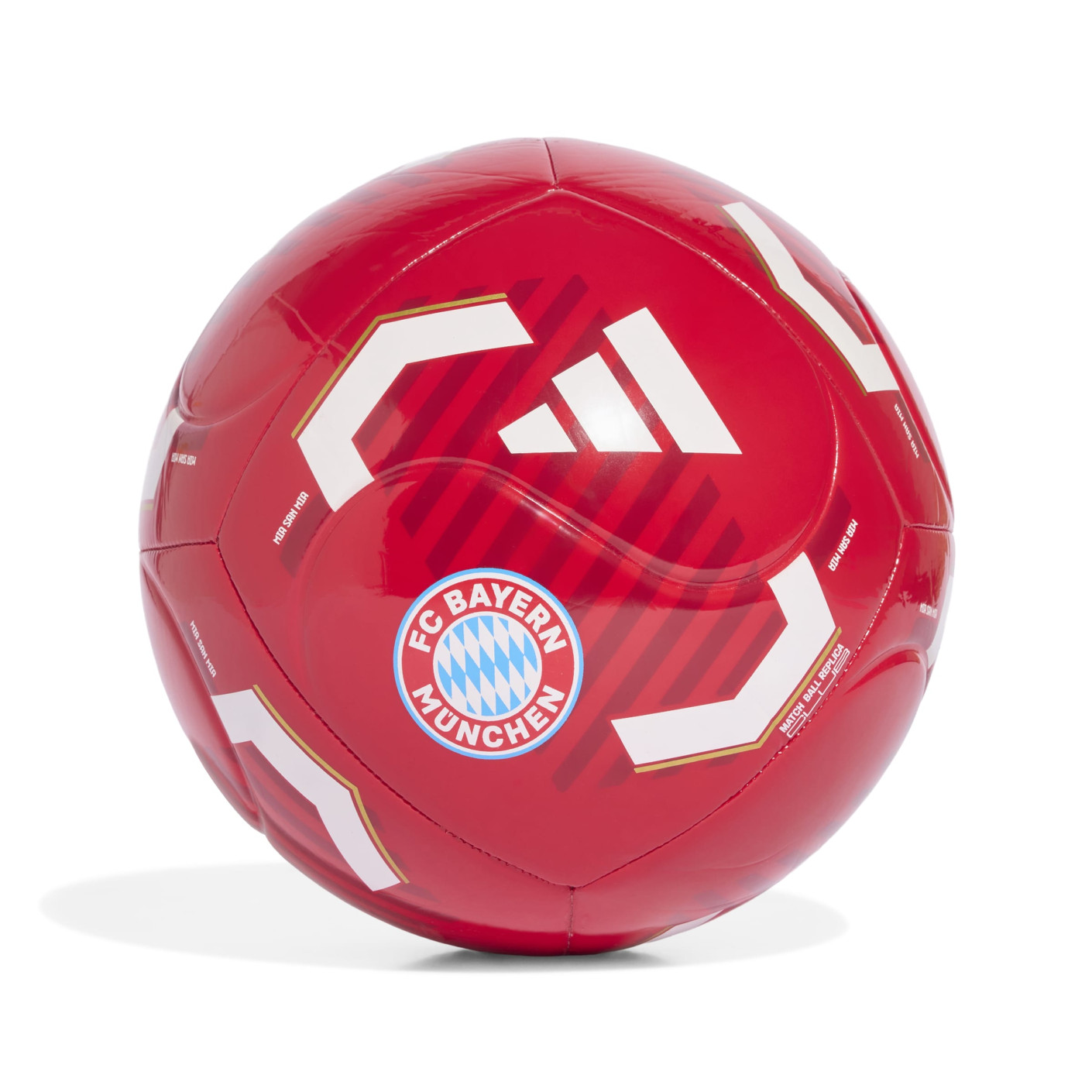 adidas Bayern Munich Club Football Size 5 2026-2027 Red White Gold