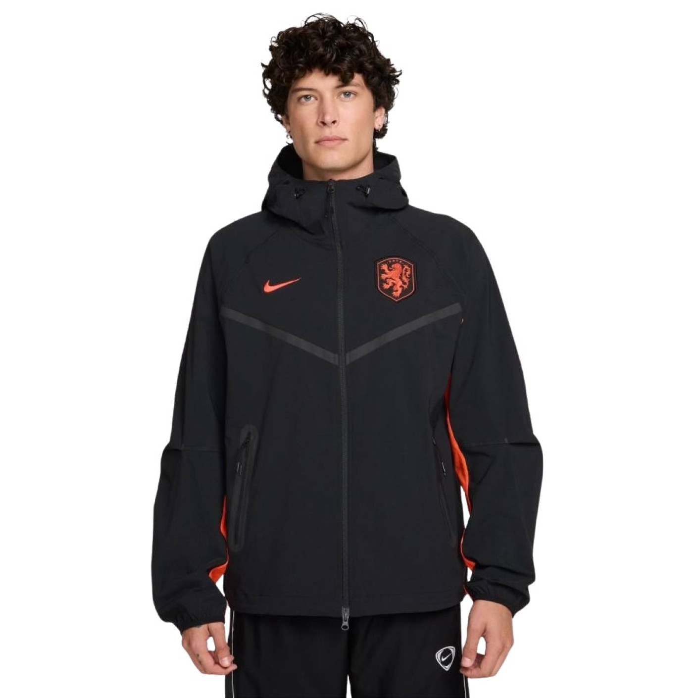 Nike Nederland Tech Woven Trainingsjack 2026-2028 Zwart Oranje