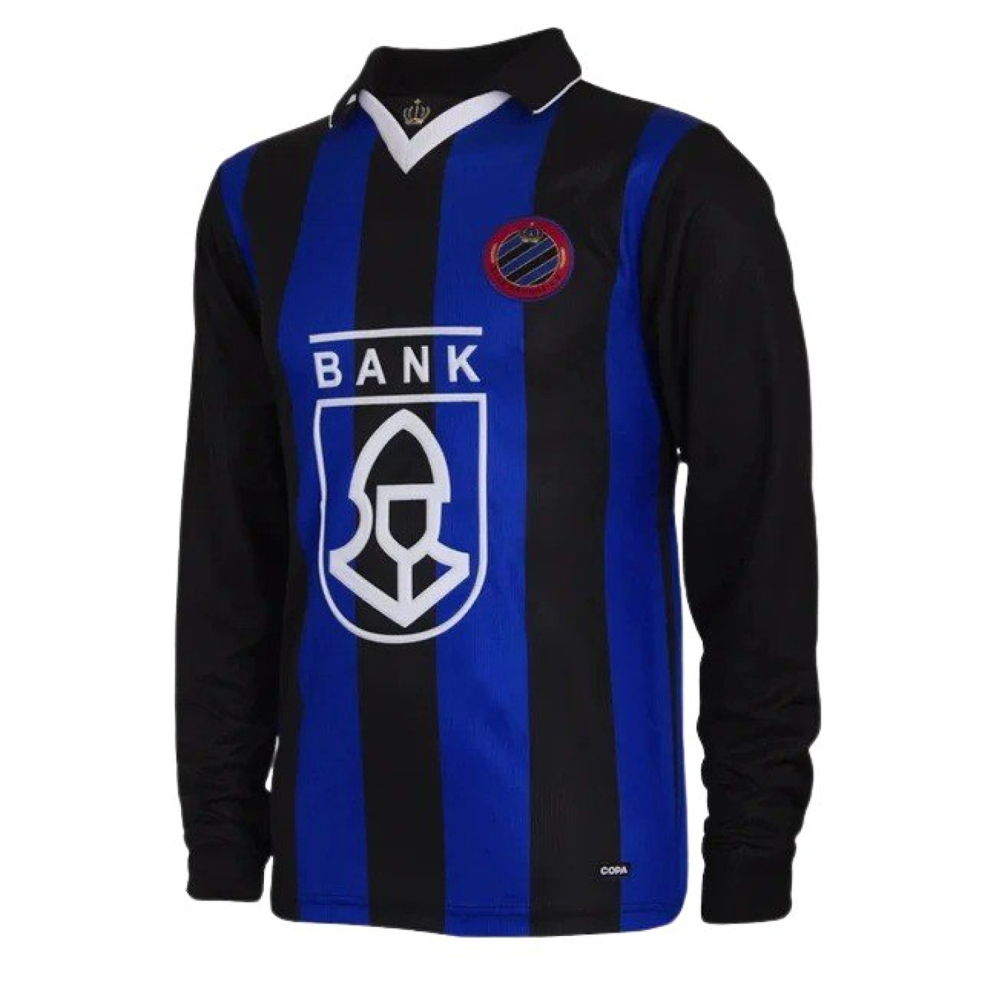 COPA Club Brugge Retro Long Sleeve Home Shirt 1998-1999