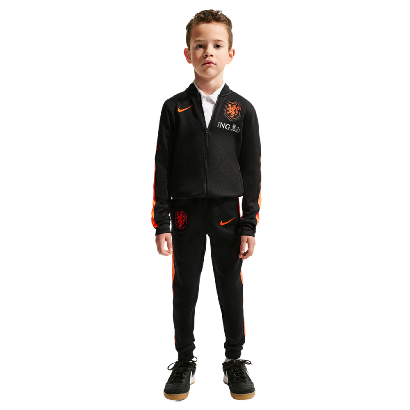 Nike Nederland Strike Trainingspak Full-Zip 2026-2028 Kleuters Zwart Oranje