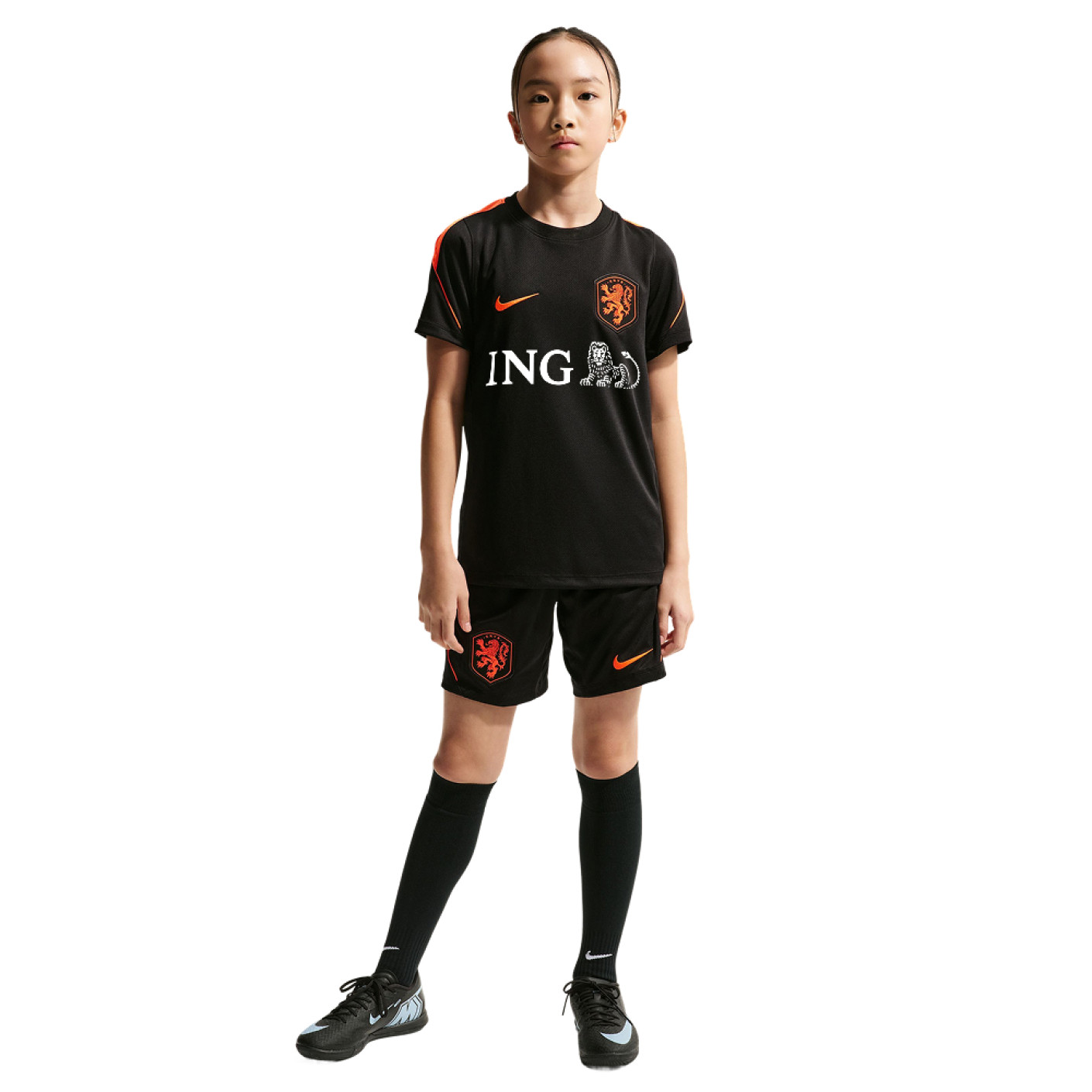 Nike Nederland Strike Trainingsset 2026-2028 Kids Zwart Oranje