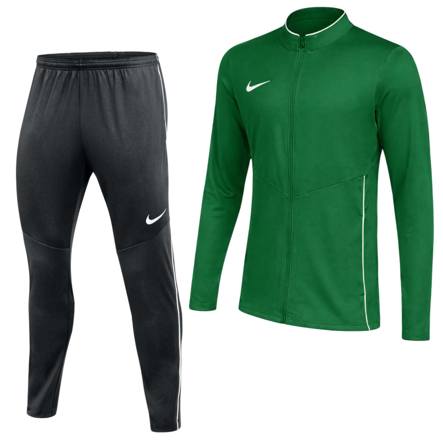 Nike Dri-FIT Park 26 Trainingspak Full-Zip Kids Donkergroen Zwart
