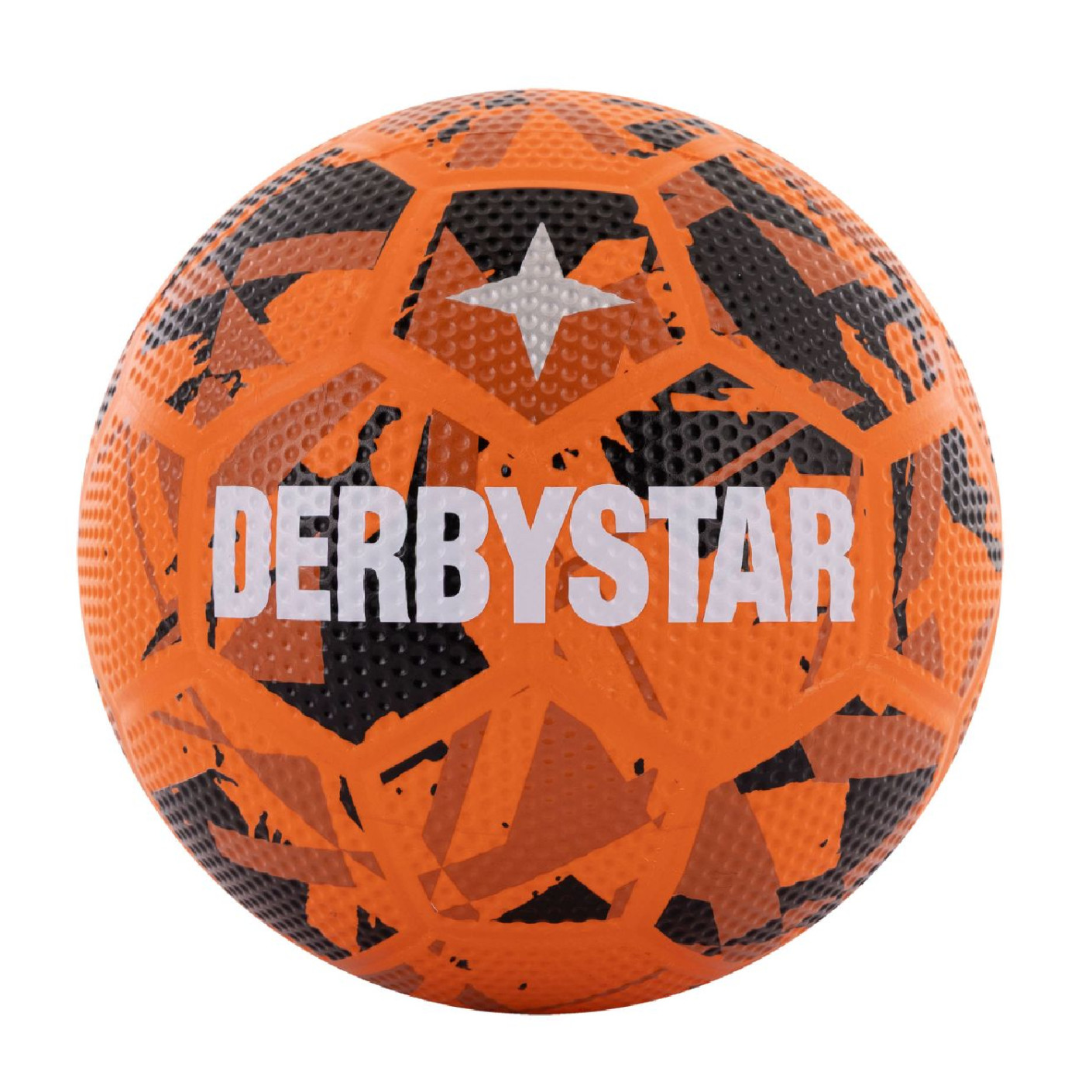 Derbystar Streetball Straatvoetbal Maat 5 Oranje Zwart Wit