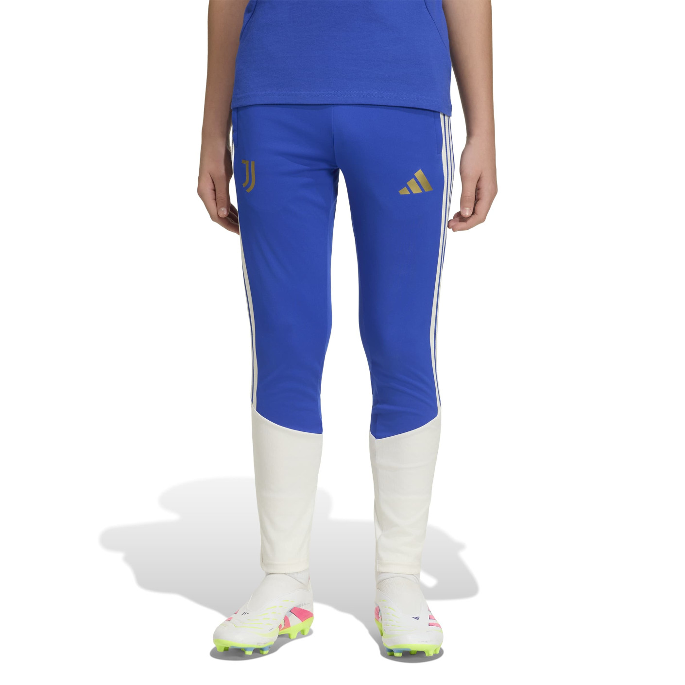 adidas Juventus Trainingsbroek 2026-2027 Kids Blauw Wit Goud