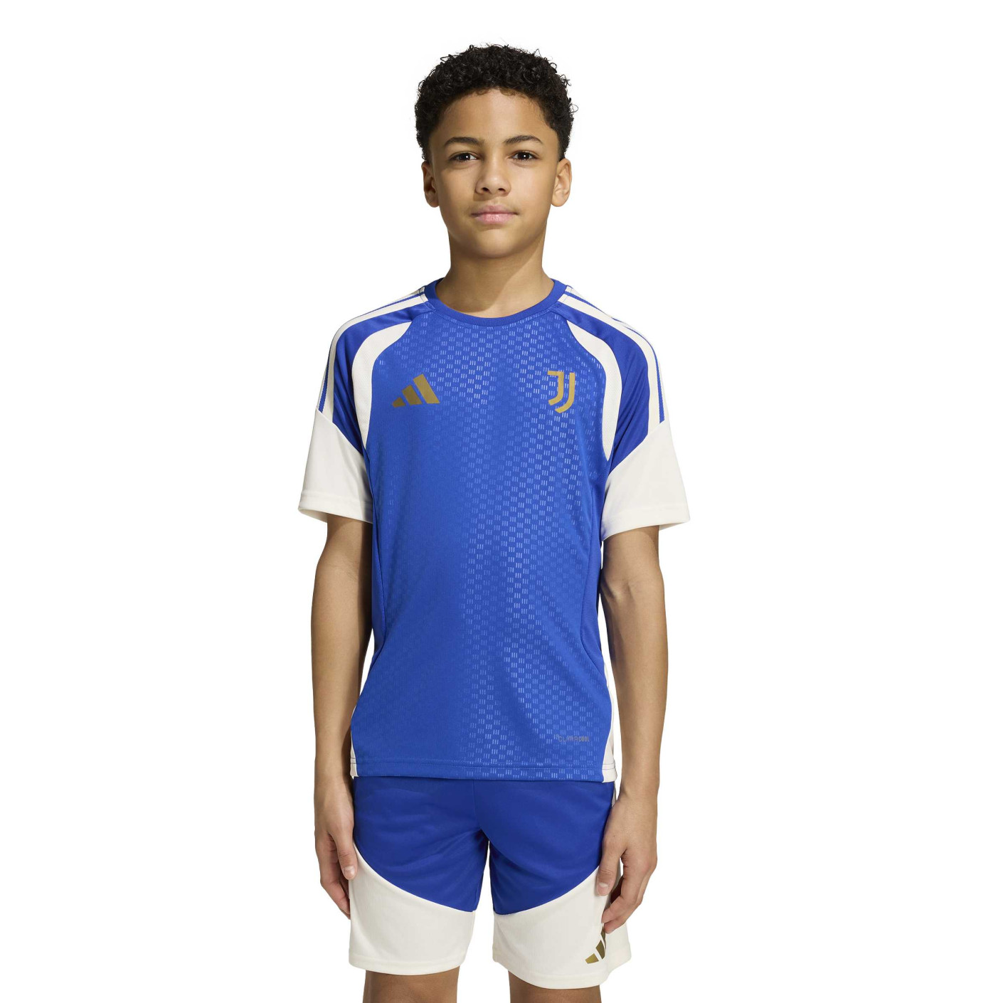 adidas Juventus Training Shirt 2026-2027 Kids Blue White Gold