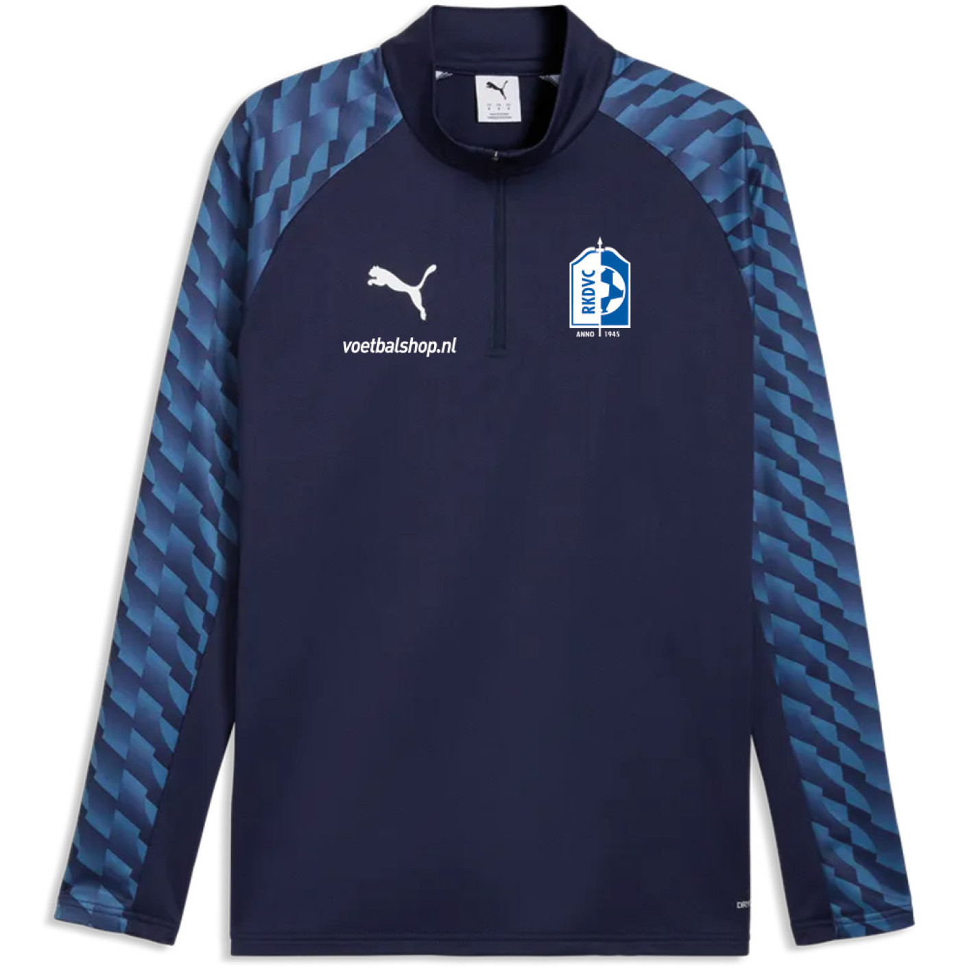 RKDVC Trainingstrui 1/4 Zip Trainers Senior Donkerblauw