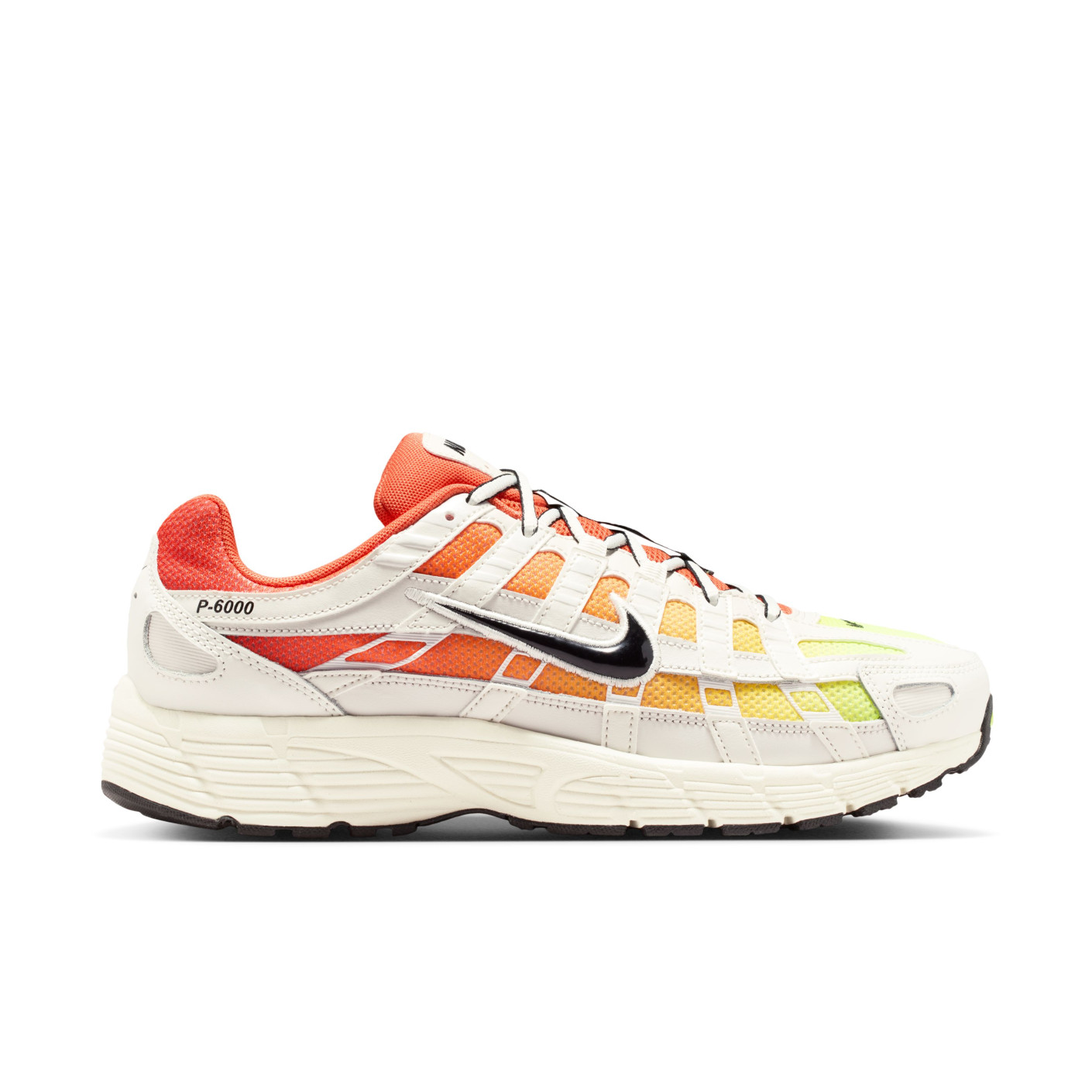 Nike P-6000 Sneakers Gebroken Wit Oranje Geel Zwart