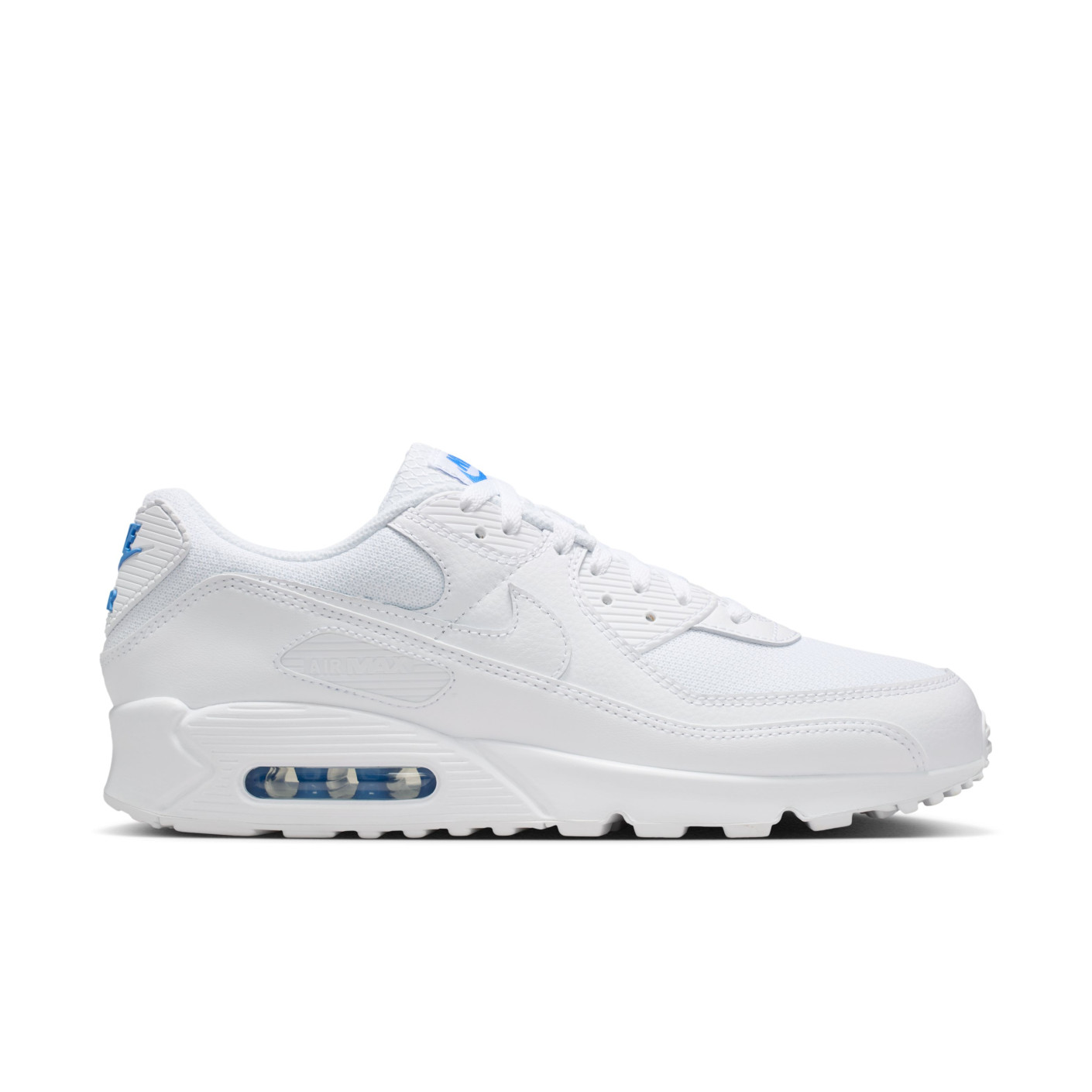 Nike Air Max 90 Sneakers Wit Blauw Crystal