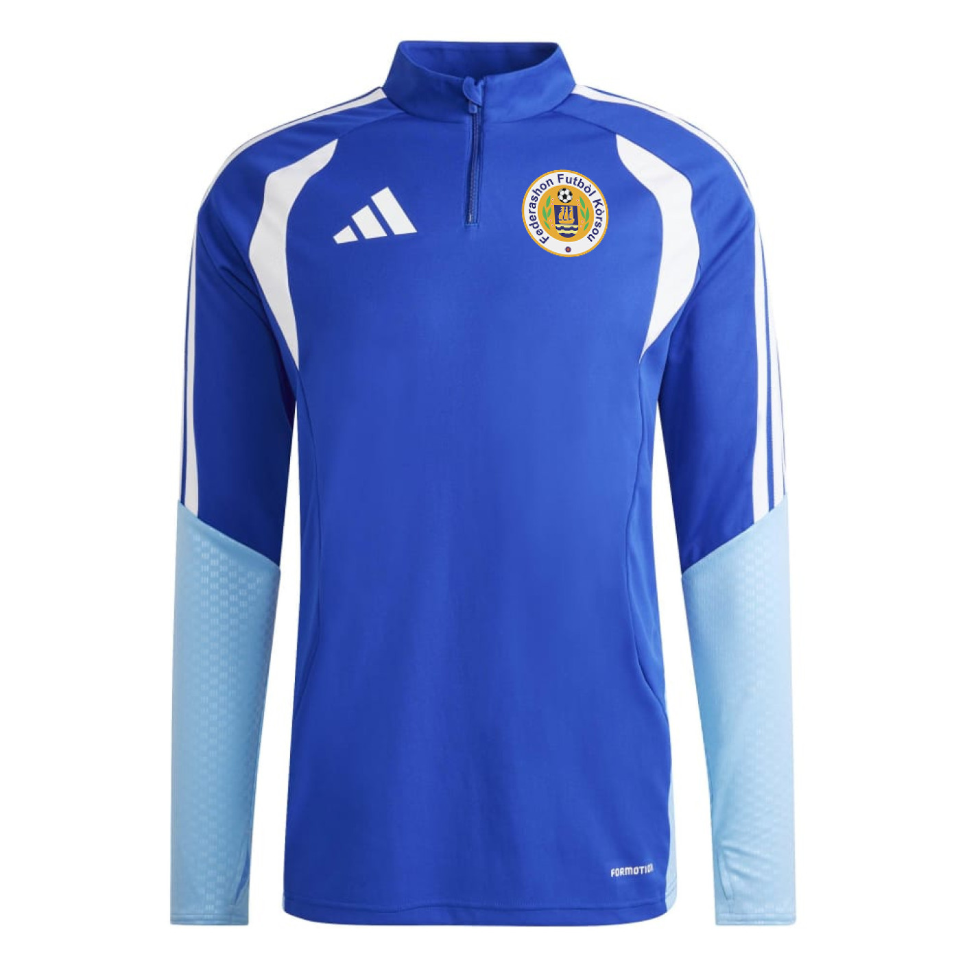 adidas FFK Curaçao Trainingstrui 1/4-Zip 2026-2028 Blauw