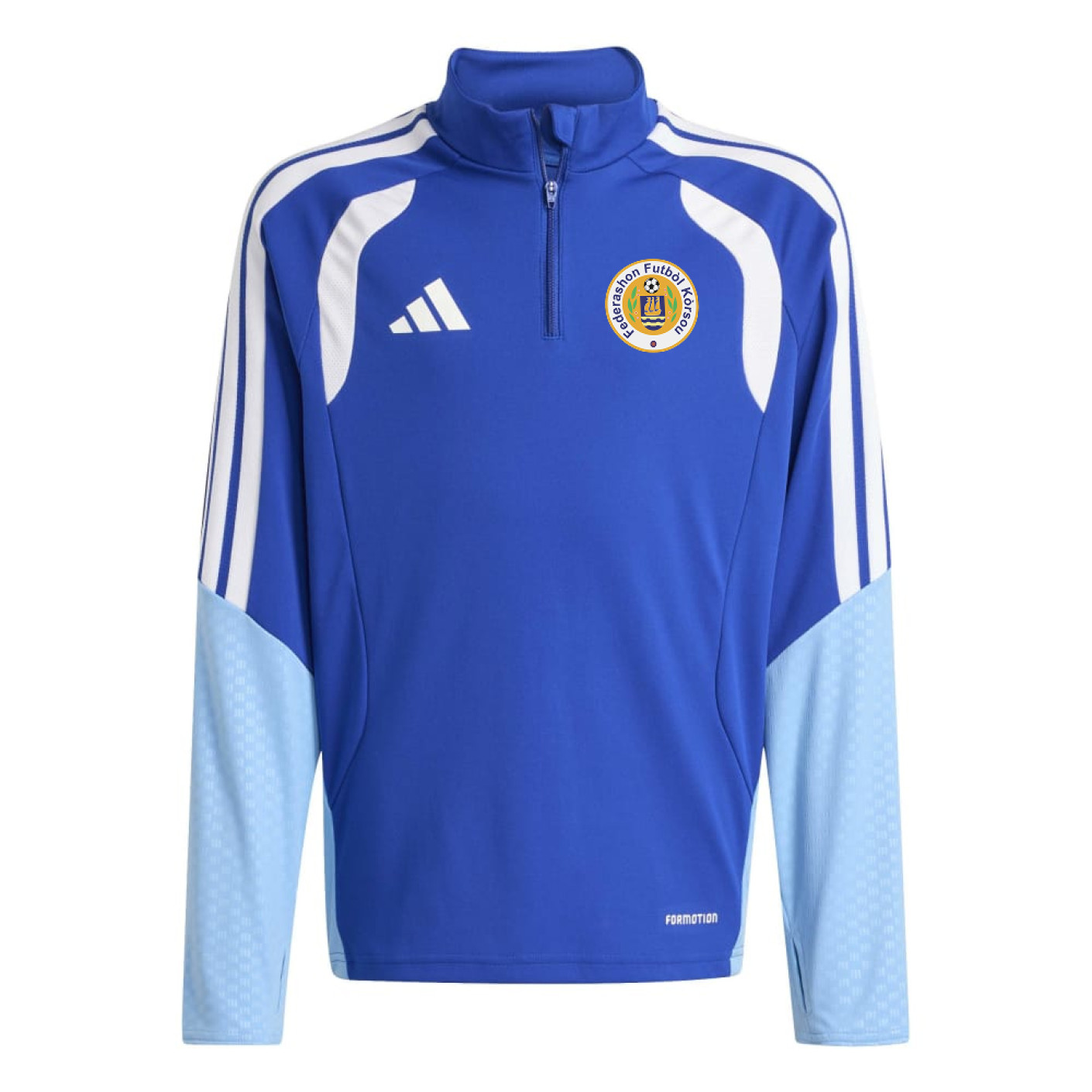 adidas FFK Curaçao Trainingstrui 1/4-Zip 2026-2028 Kids Blauw