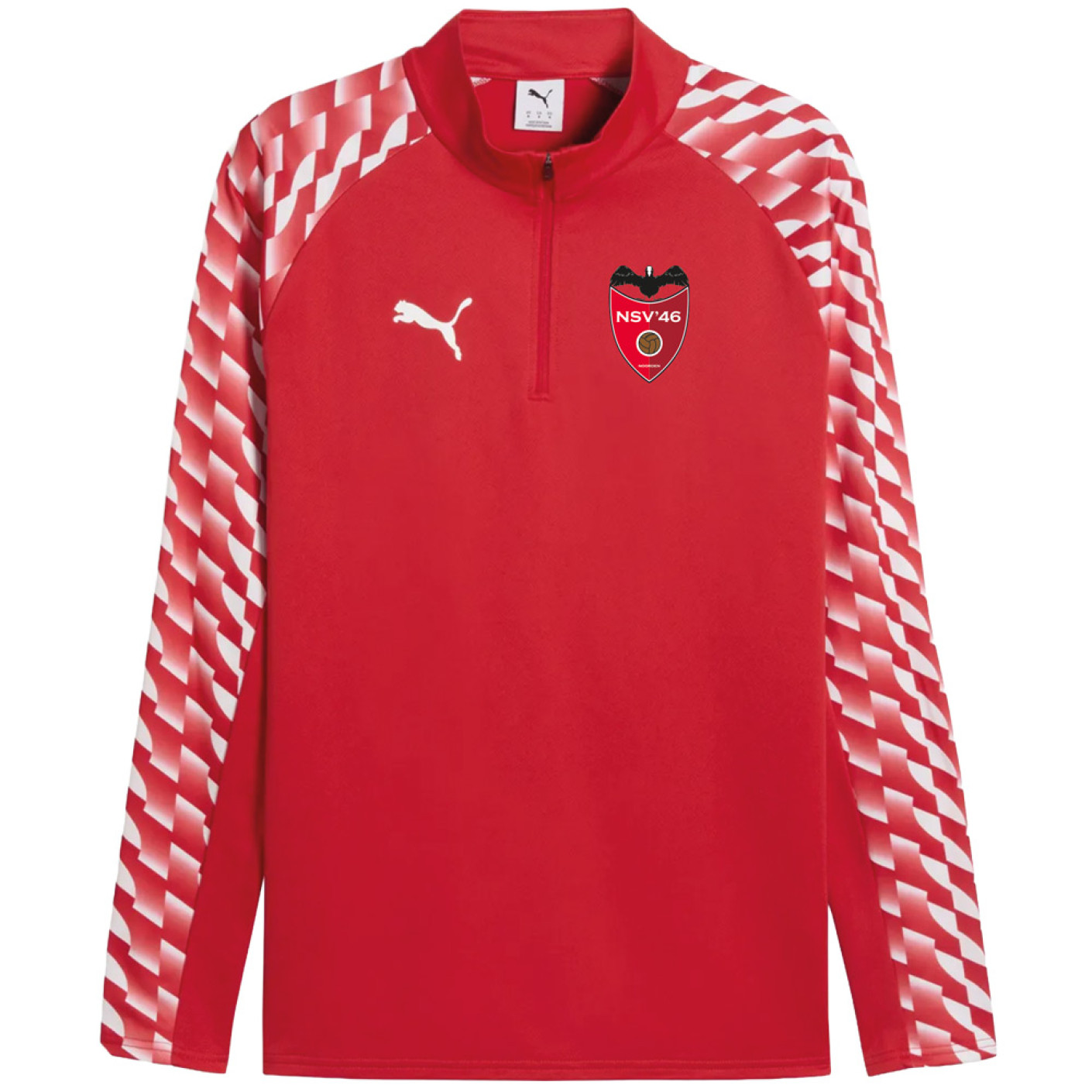 NSV '46 Trainingstrui 1/4-Zip Senior Rood