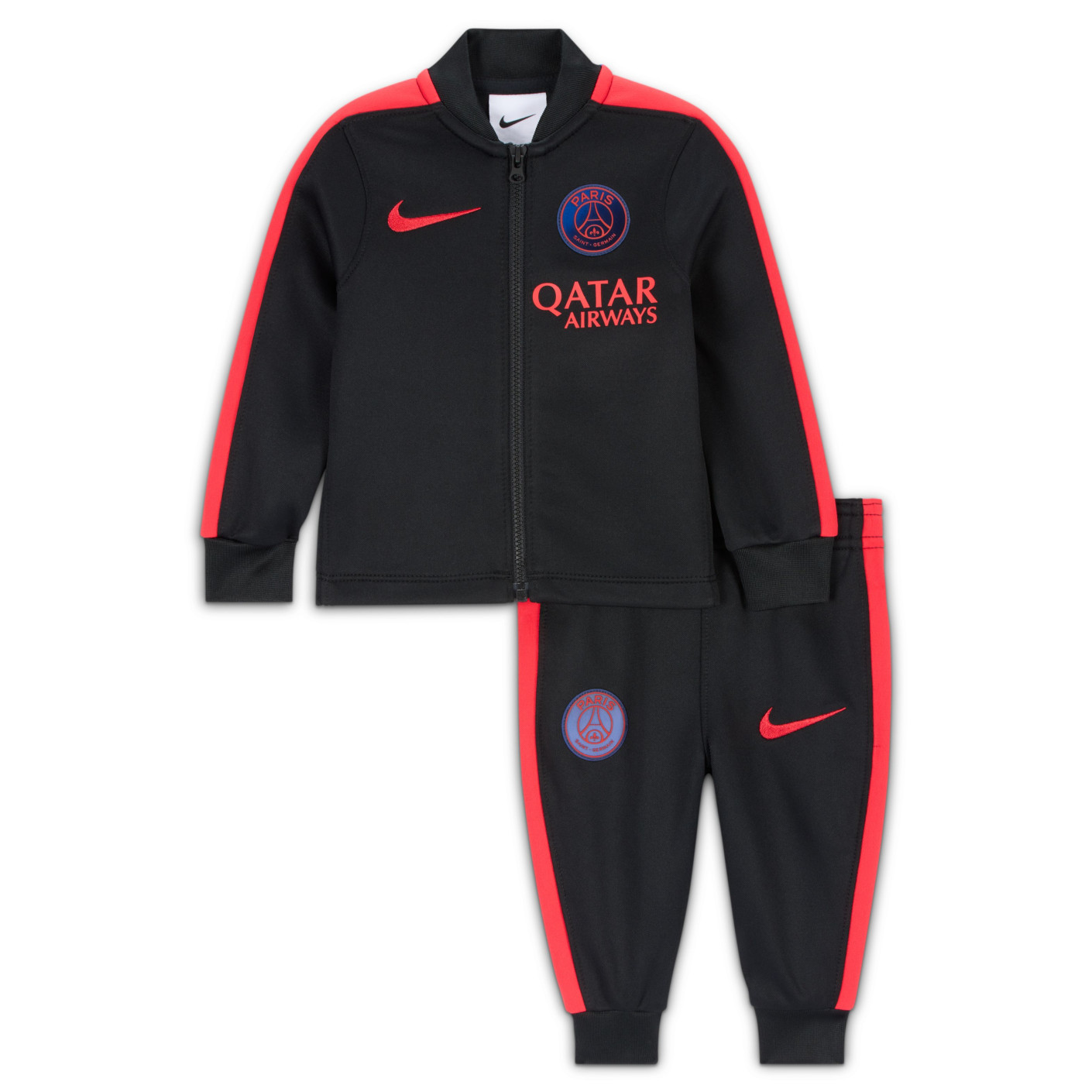 Nike Paris Saint-Germain Strike Trainingspak 2026-2027 Baby Zwart Felrood Donkerblauw