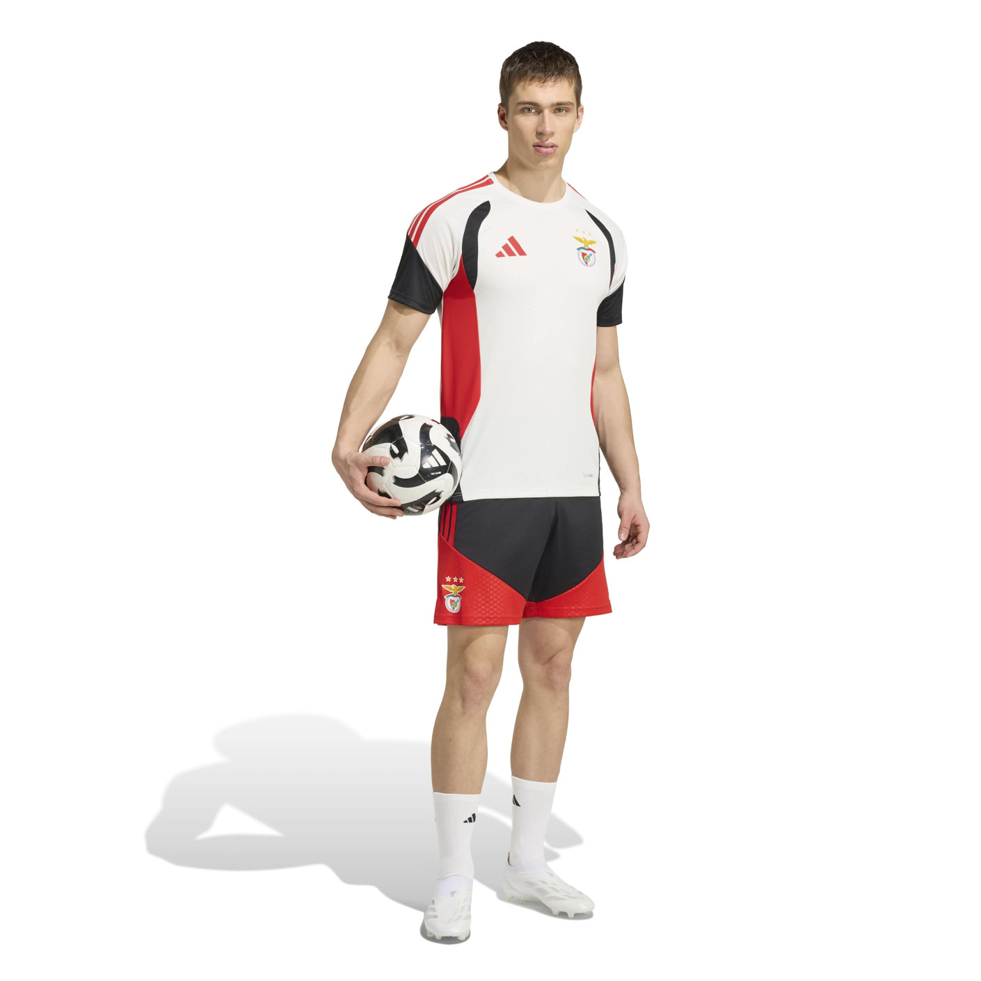 adidas Benfica Training Set 2026-2027 White Black Red