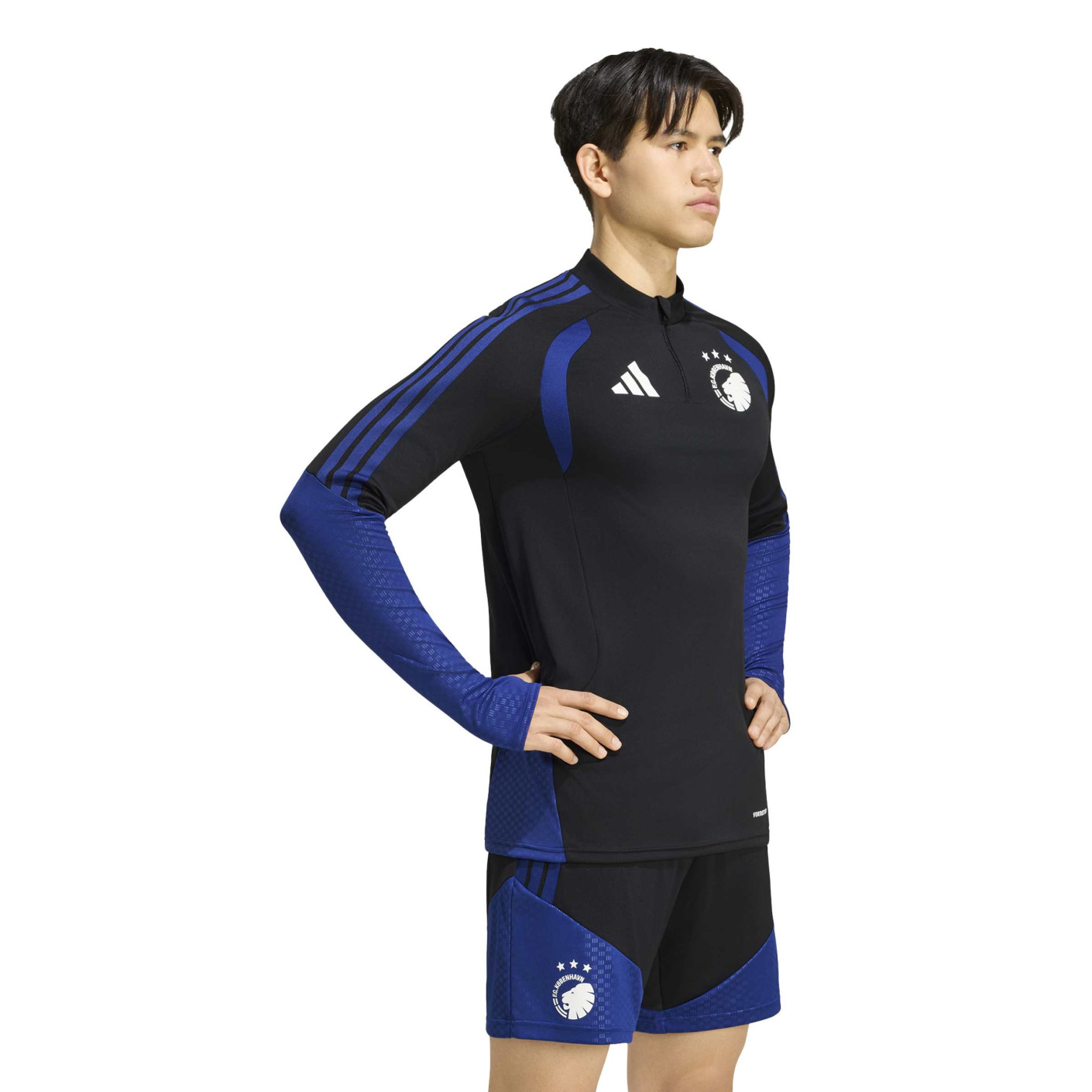 adidas Copenhagen Training sweater 1/4-Zip 2026-2027 Black Dark Blue White