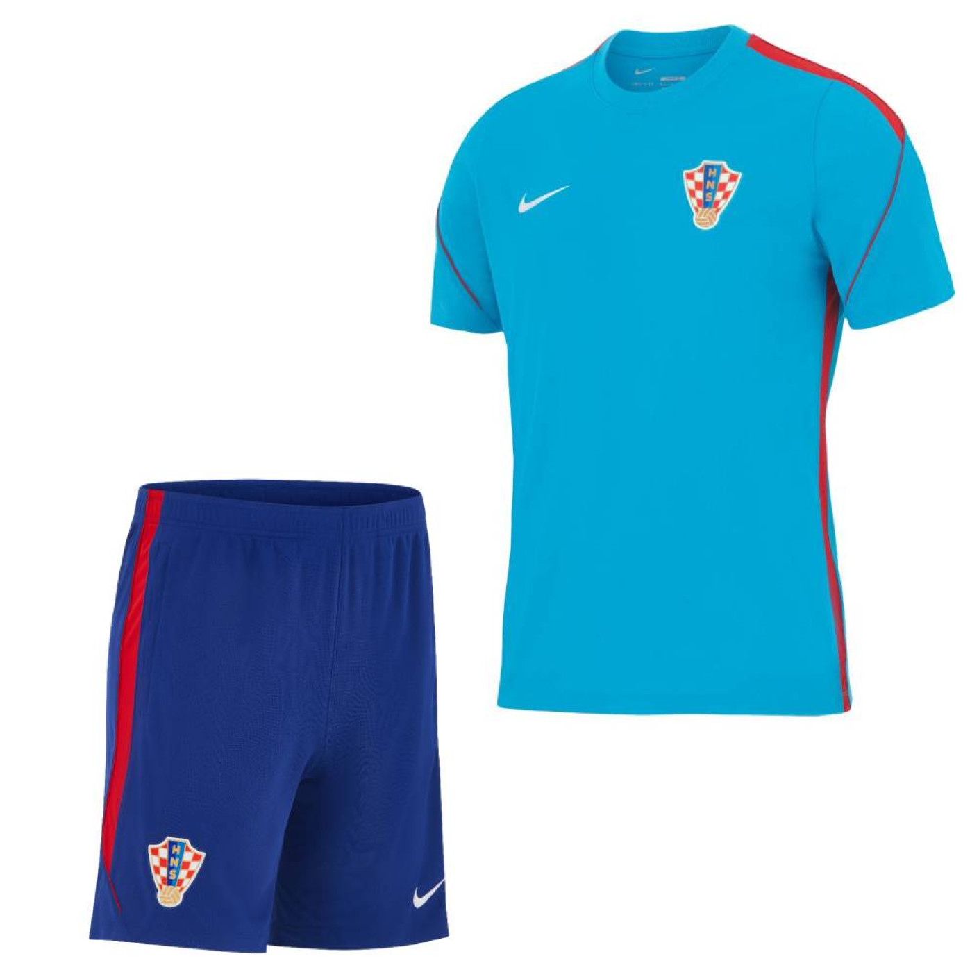 Nike Kroatië Strike Trainingsset 2026-2028 Donkerblauw Rood Wit