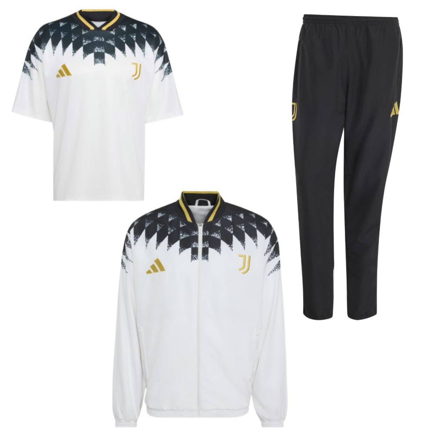 新品未開封  Juventus 3XL adidas Juventus Stadium Full Set 2026-2027 Wit Zwart Goud