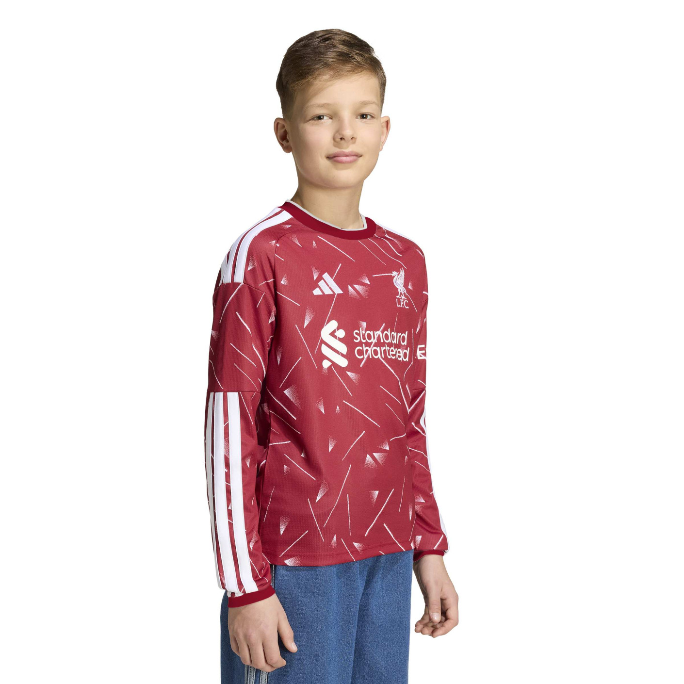 adidas Liverpool Long Sleeve Home Shirt 2026-2027 Kids