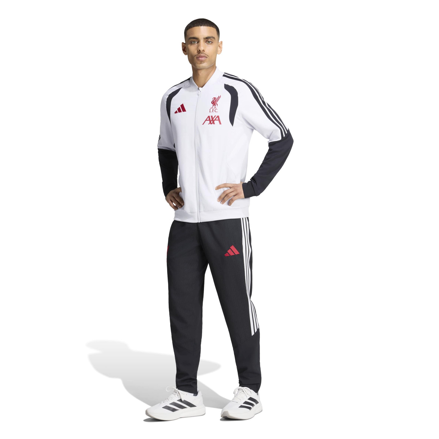 adidas Liverpool Presentation Tracksuit 2026-2027 White Black Red