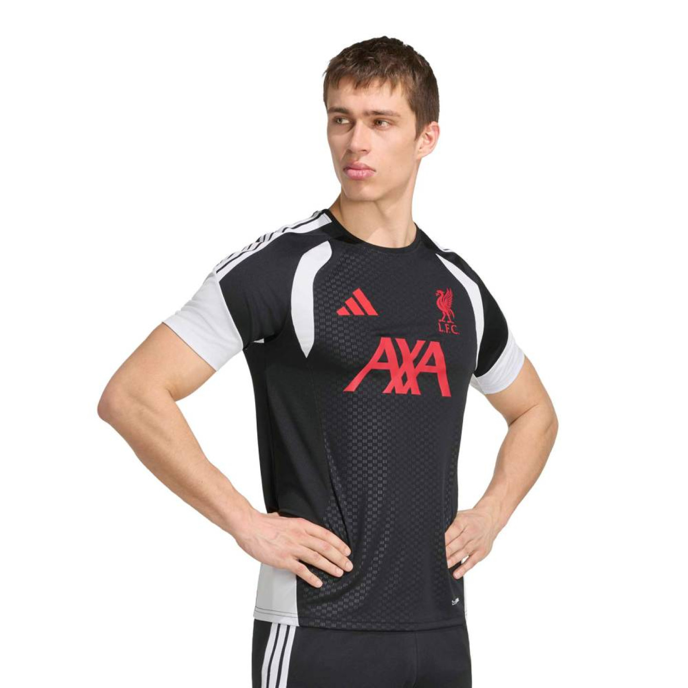 adidas Liverpool Training Shirt 2026-2027 Black Grey White Red