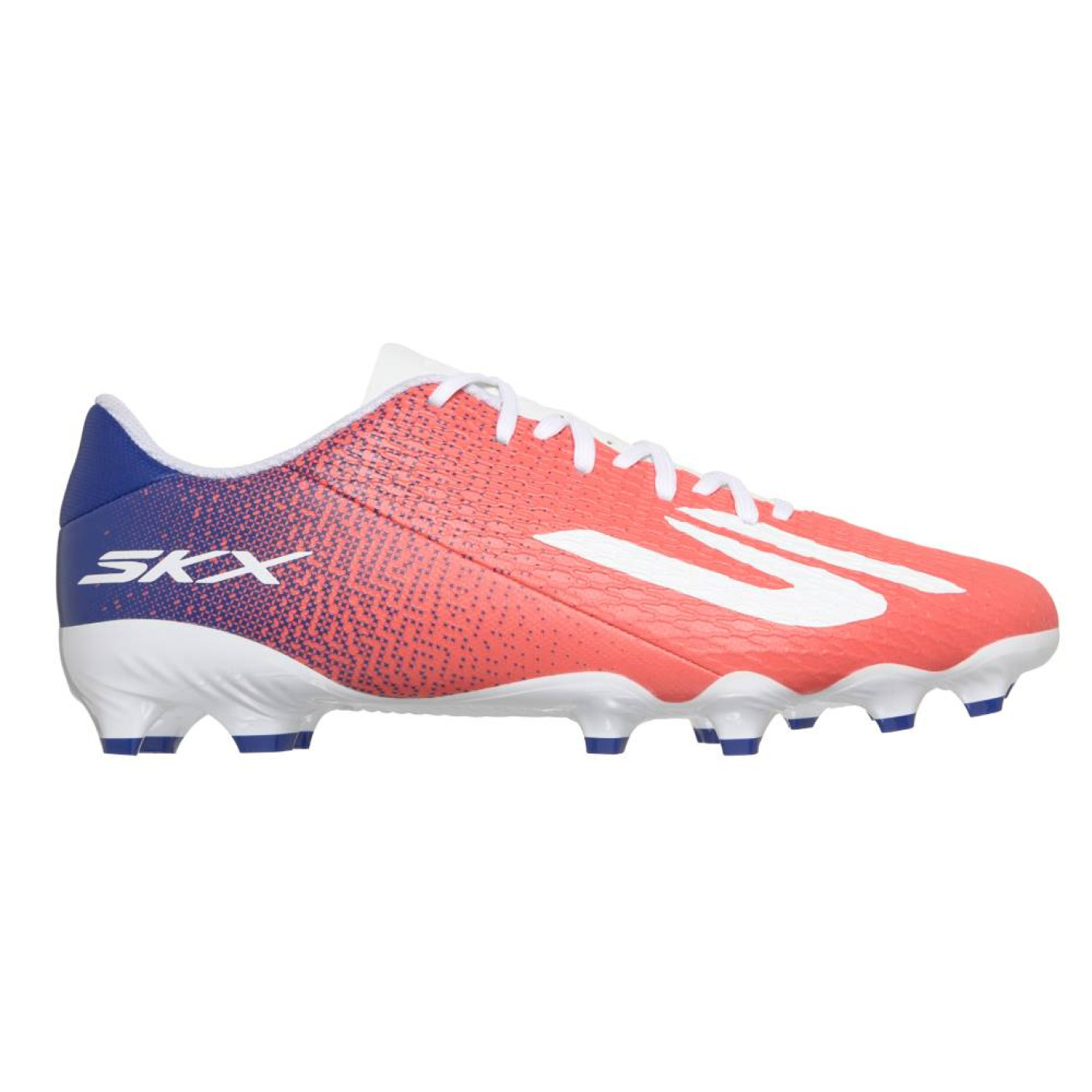 Skechers SKX_2 Club Gras / Kunstgras Voetbalschoenen (MG) Wit Felrood Blauw Roze