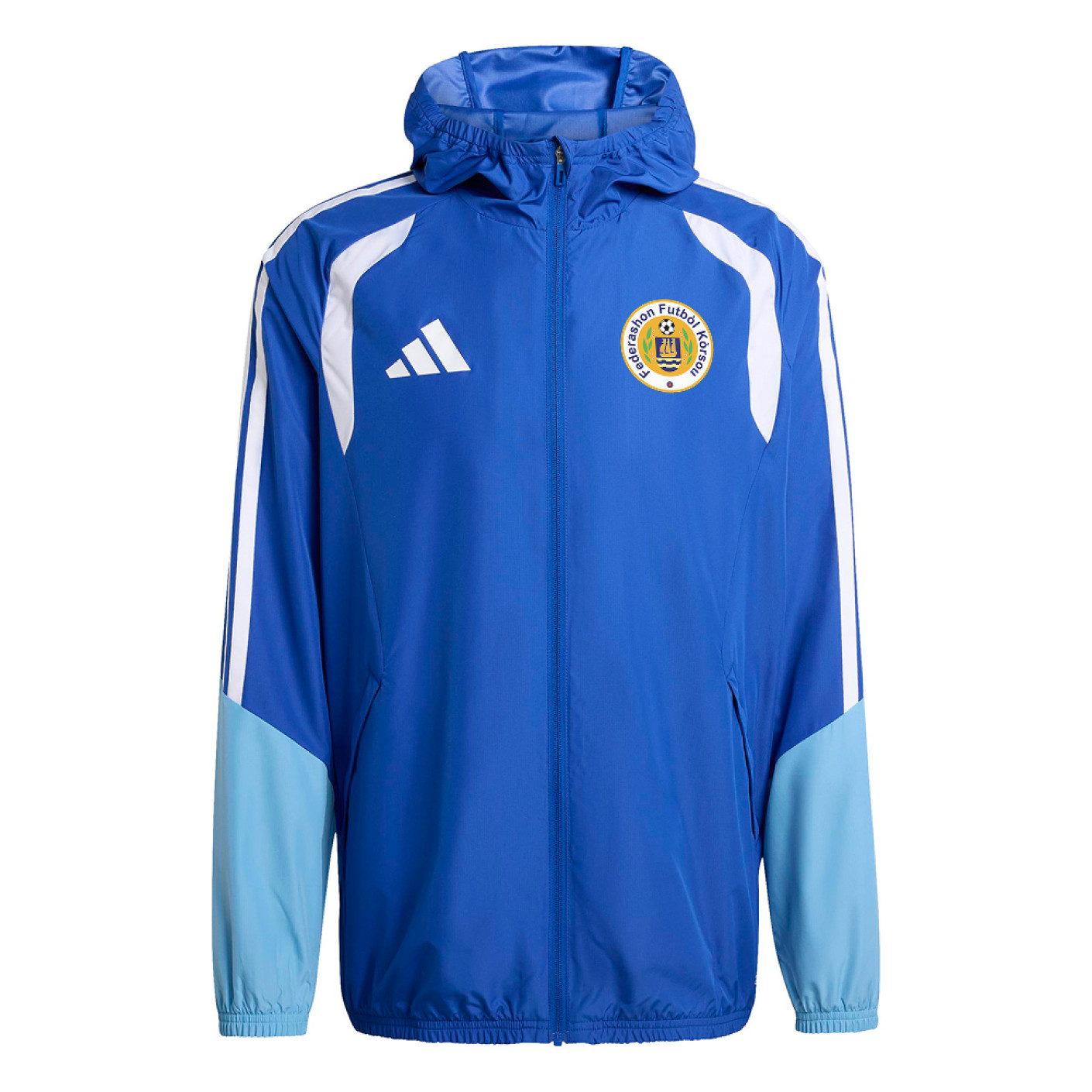 adidas FFK Curaçao Allweather Jack 2026-2028 Blauw