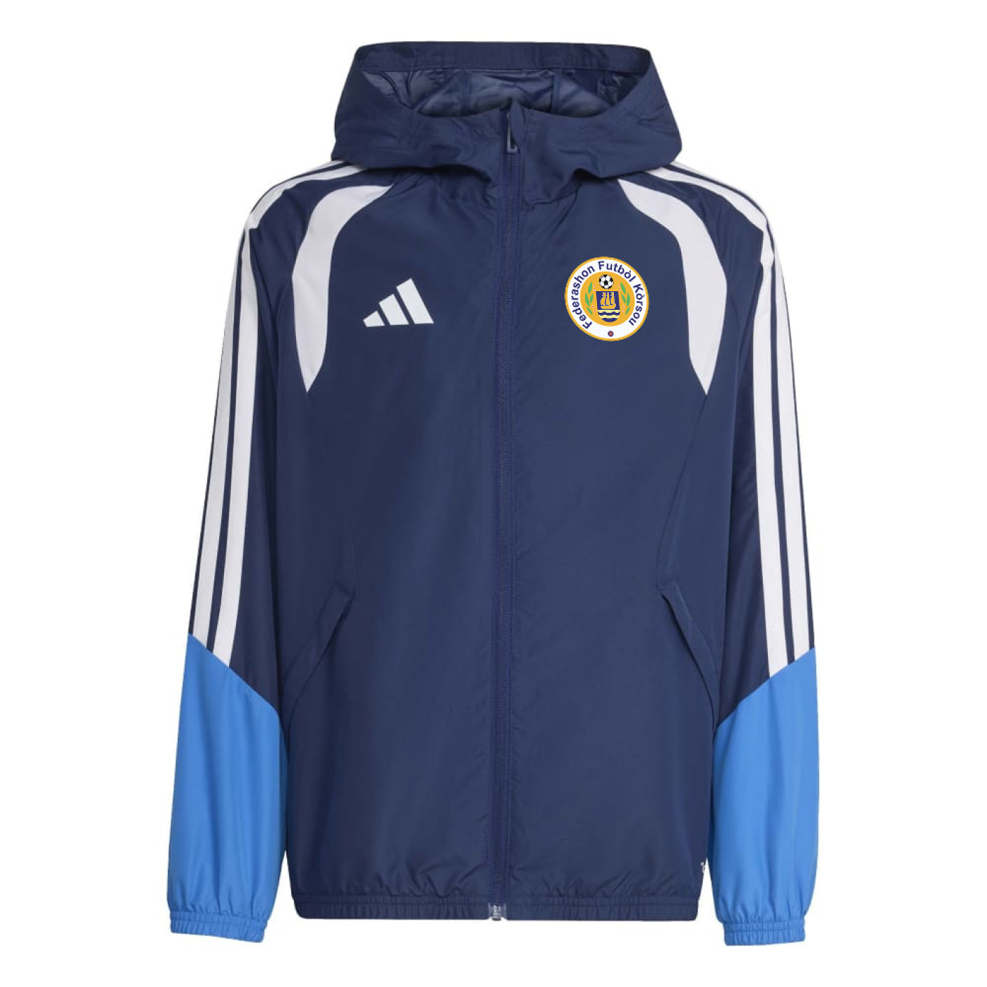 adidas FFK Curaçao Allweather Jacket 2026-2028 Kids Dark Blue