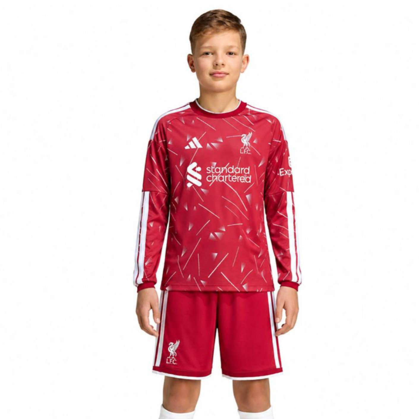 adidas Liverpool Thuisset Lange Mouwen 2026-2027 Kids
