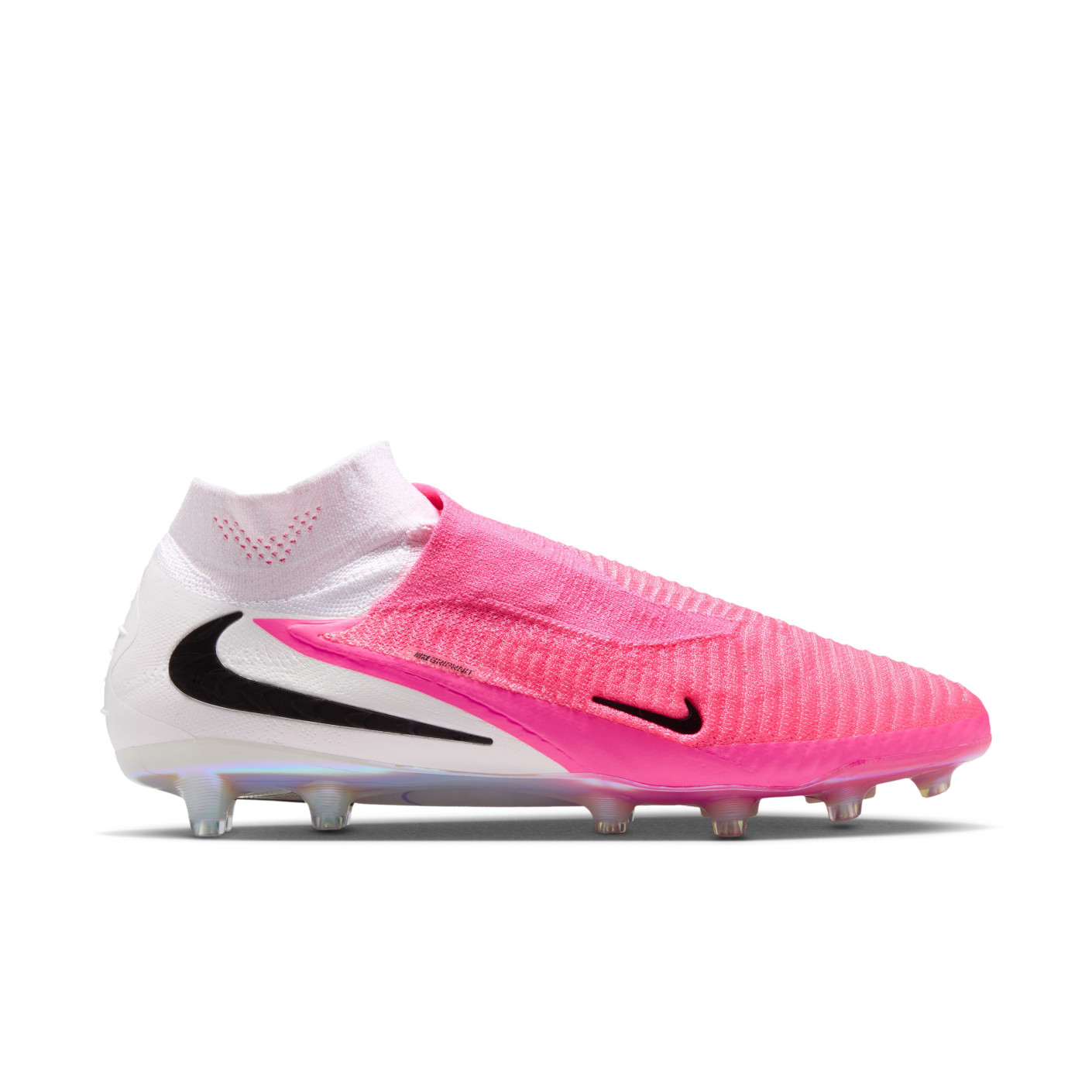 Nike Phantom 6 High Elite Kunstgras Voetbalschoenen (AG) Wit Felroze Zwart