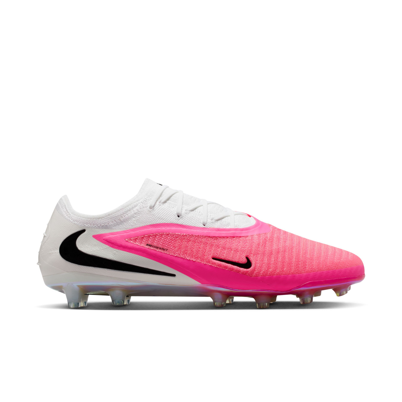 Nike Phantom 6 Low Elite Kunstgras Voetbalschoenen (AG) Wit Felroze Zwart