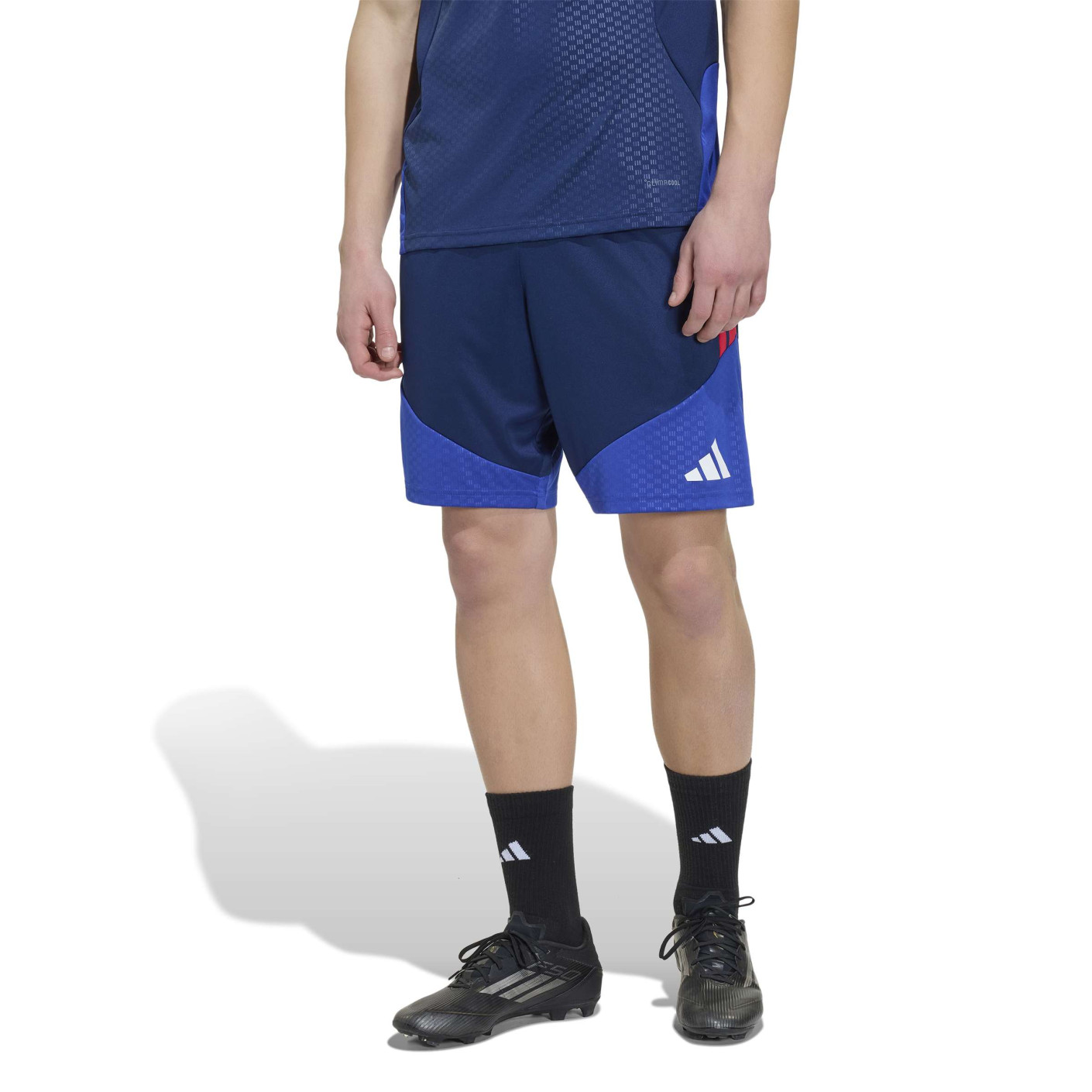 adidas Olympique Lyon Trainingsbroekje 2026-2027 Donkerblauw Blauw Rood